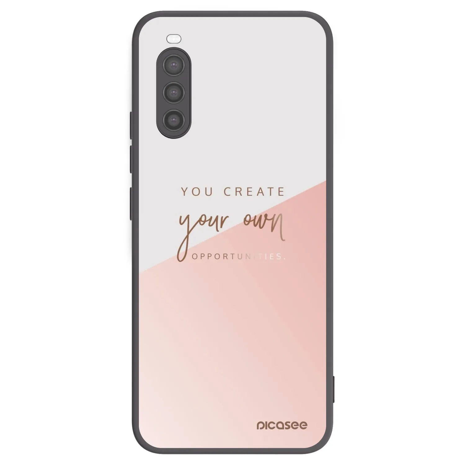 Picasee Sony Xperia 10 II Hülle - Schwarzes Silikon - You create your own opportunities