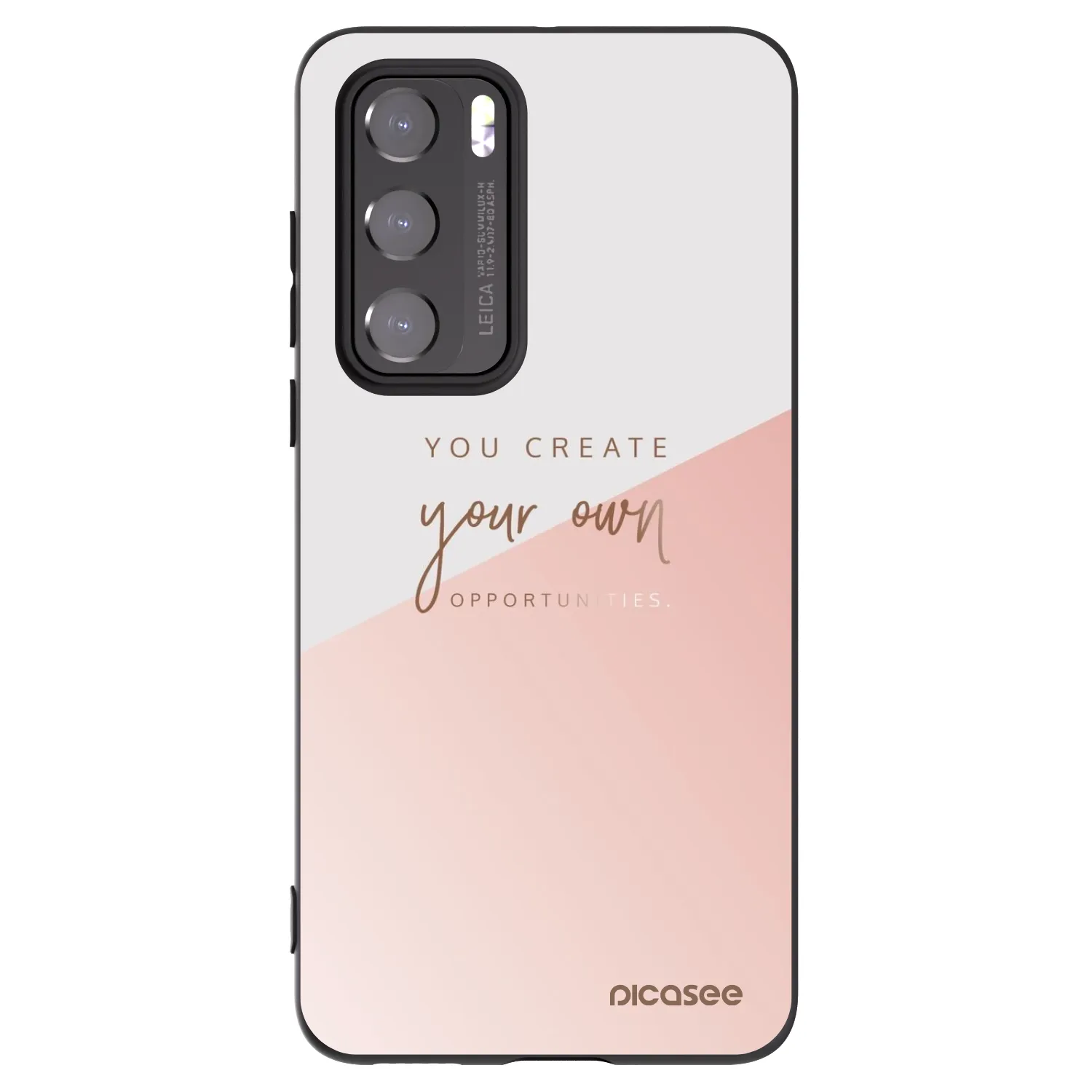 Picasee Huawei P40 Hülle - Schwarzes Silikon - You create your own opportunities