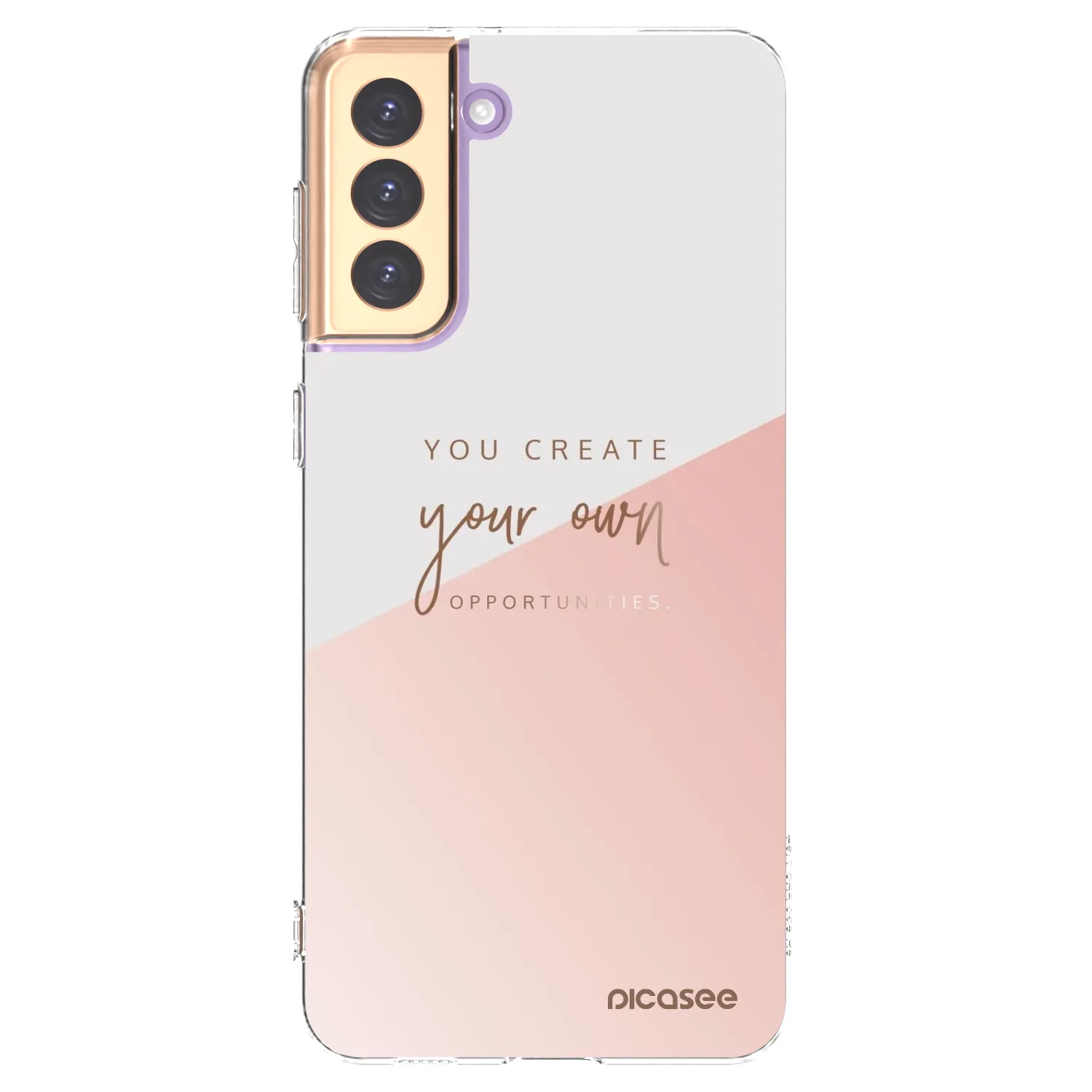 Picasee Samsung Galaxy S21+ 5G G996F Hülle - Transparentes Silikon - You create your own opportunities