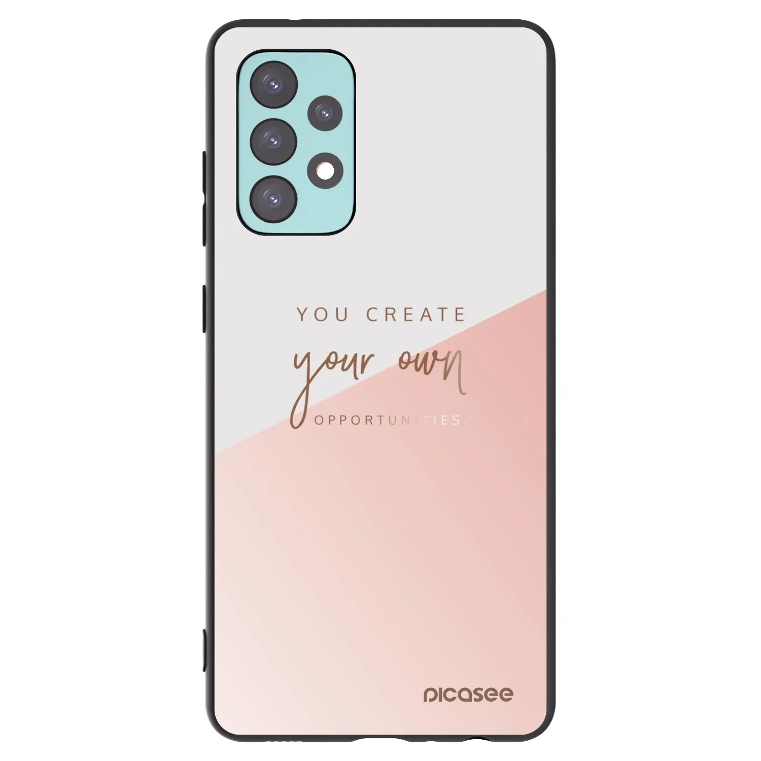 Picasee Samsung Galaxy A72 A725F Hülle - Schwarzes Silikon - You create your own opportunities