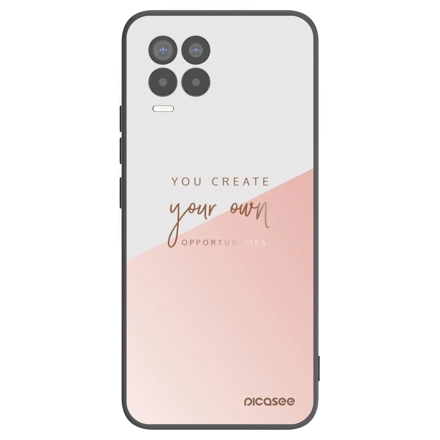 Picasee Realme 8 4G Hülle - Schwarzes Silikon - You create your own opportunities