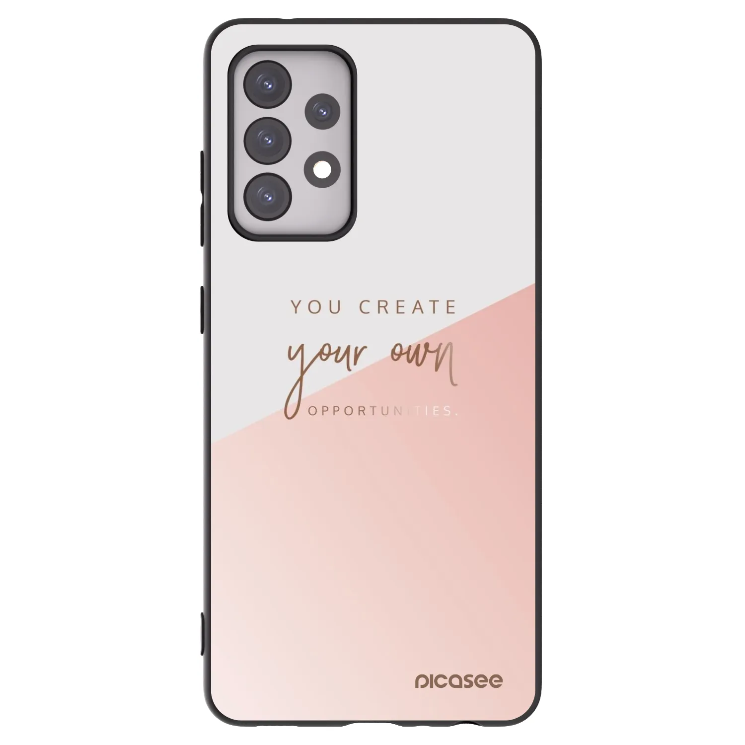 Picasee Samsung Galaxy A52s 5G A528B Hülle - Schwarzes Silikon - You create your own opportunities