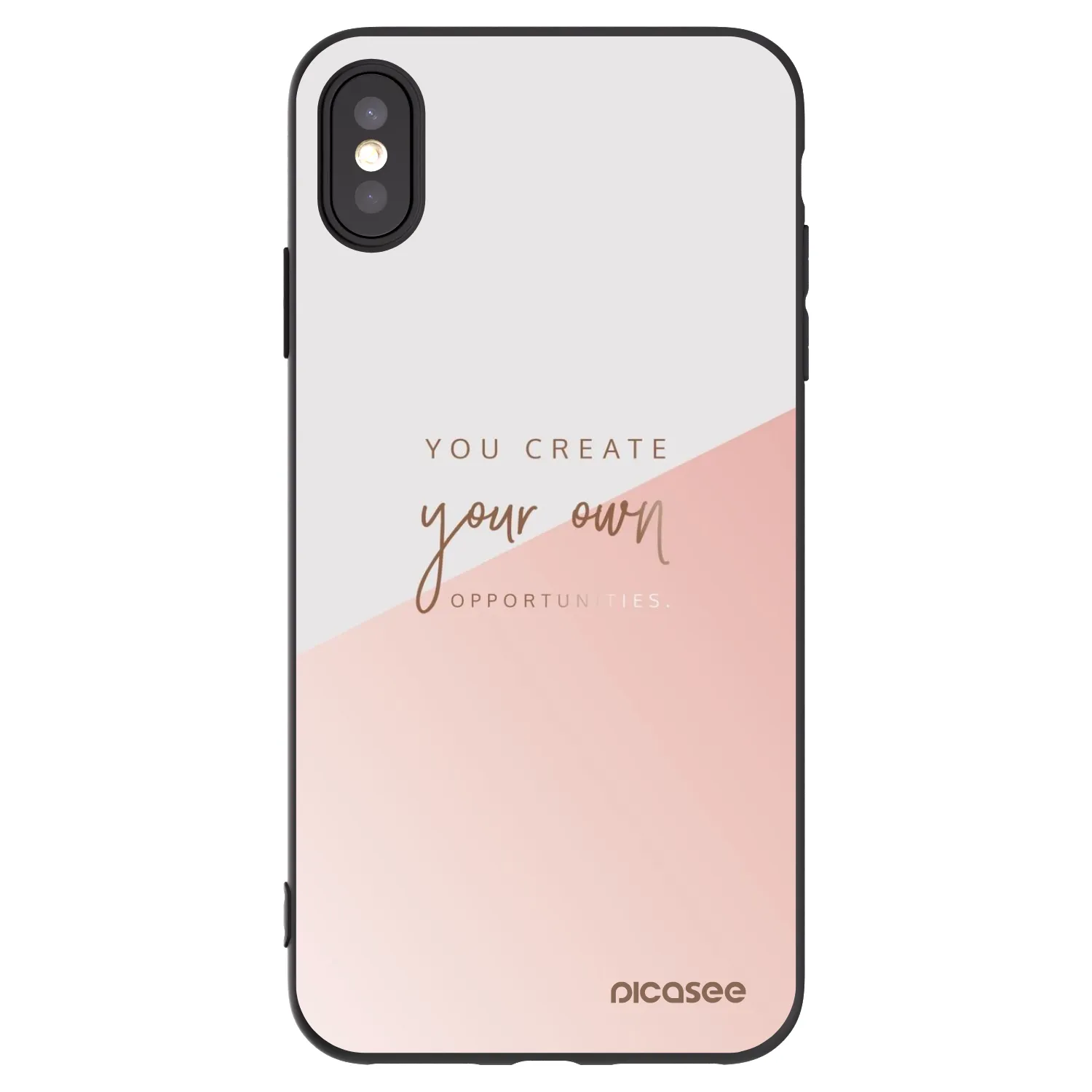 Picasee Apple iPhone XS Max Hülle - Schwarzes Silikon - You create your own opportunities
