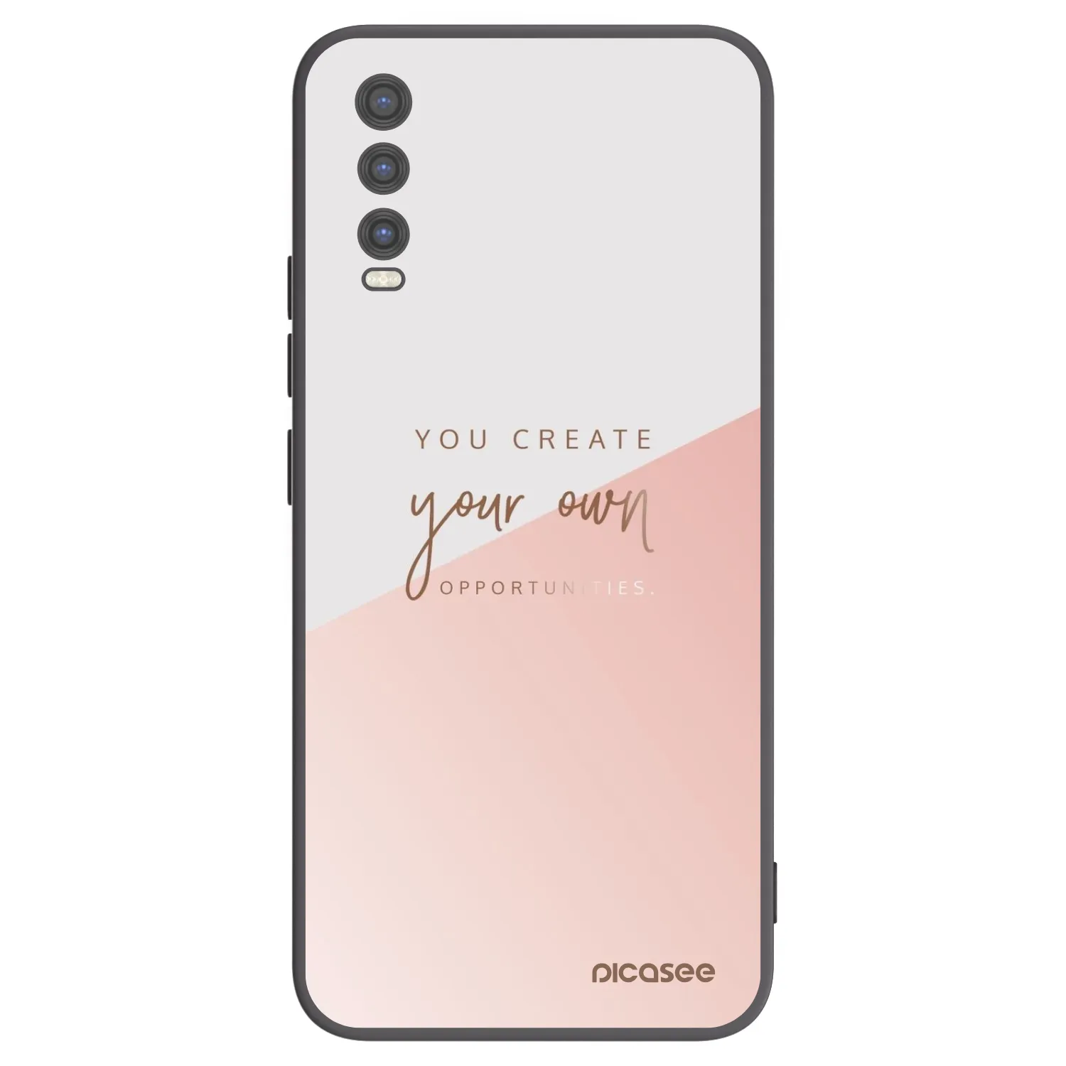 Picasee Vivo Y20s Hülle - Schwarzes Silikon - You create your own opportunities