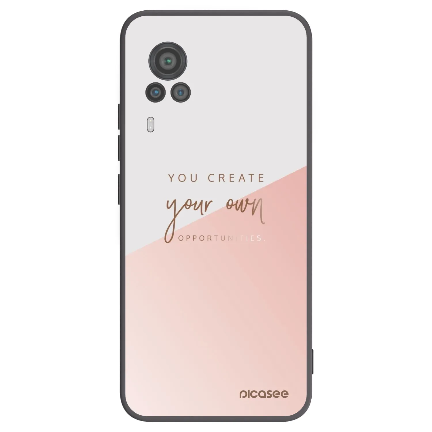 Picasee Vivo X60 Pro 5G Hülle - Schwarzes Silikon - You create your own opportunities