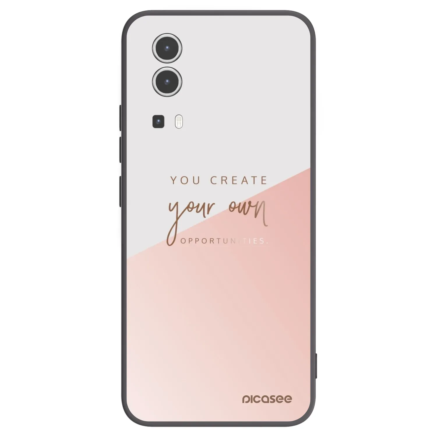 Picasee Vivo Y72 5G Hülle - Schwarzes Silikon - You create your own opportunities