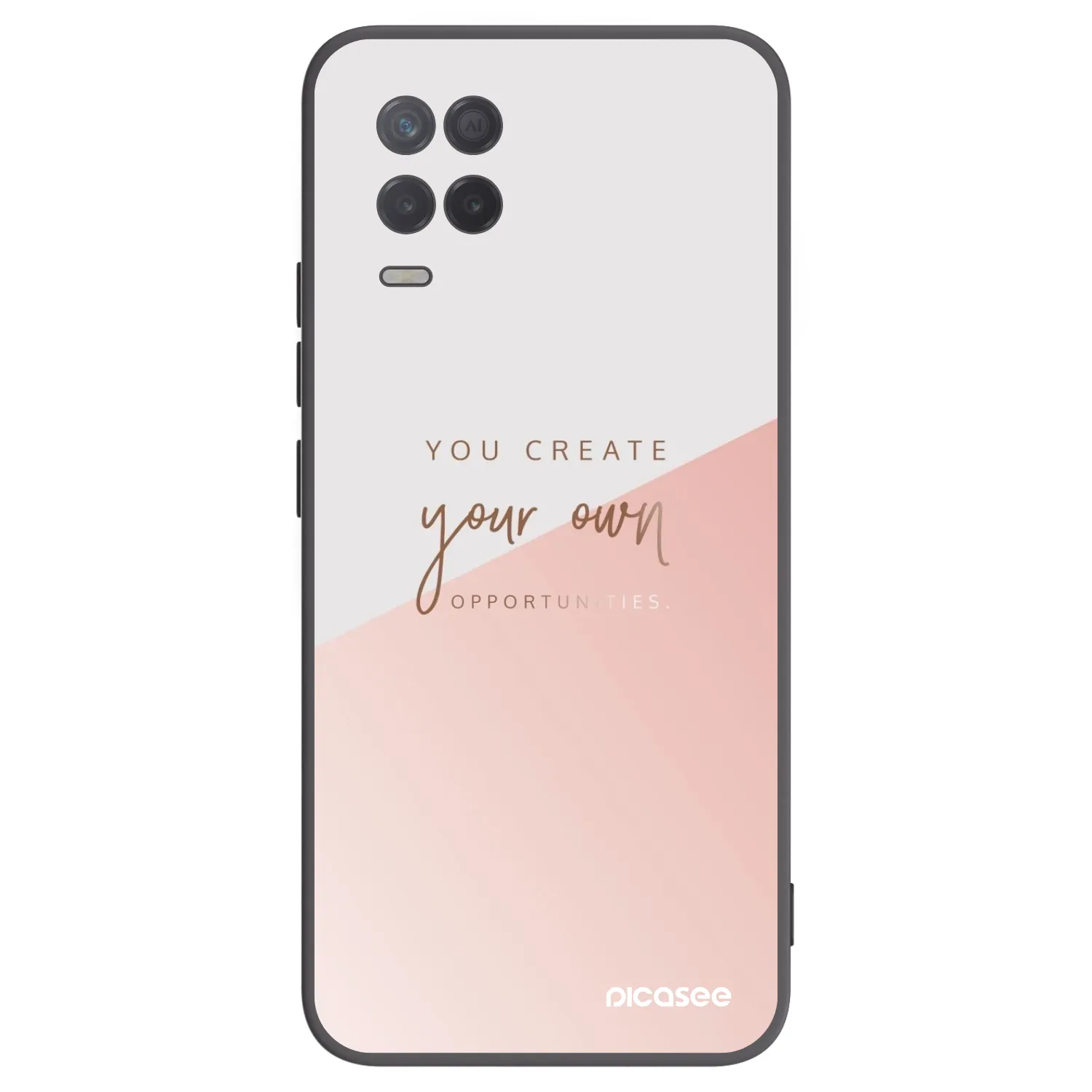 Picasee Realme 8 5G Hülle - Schwarzes Silikon - You create your own opportunities