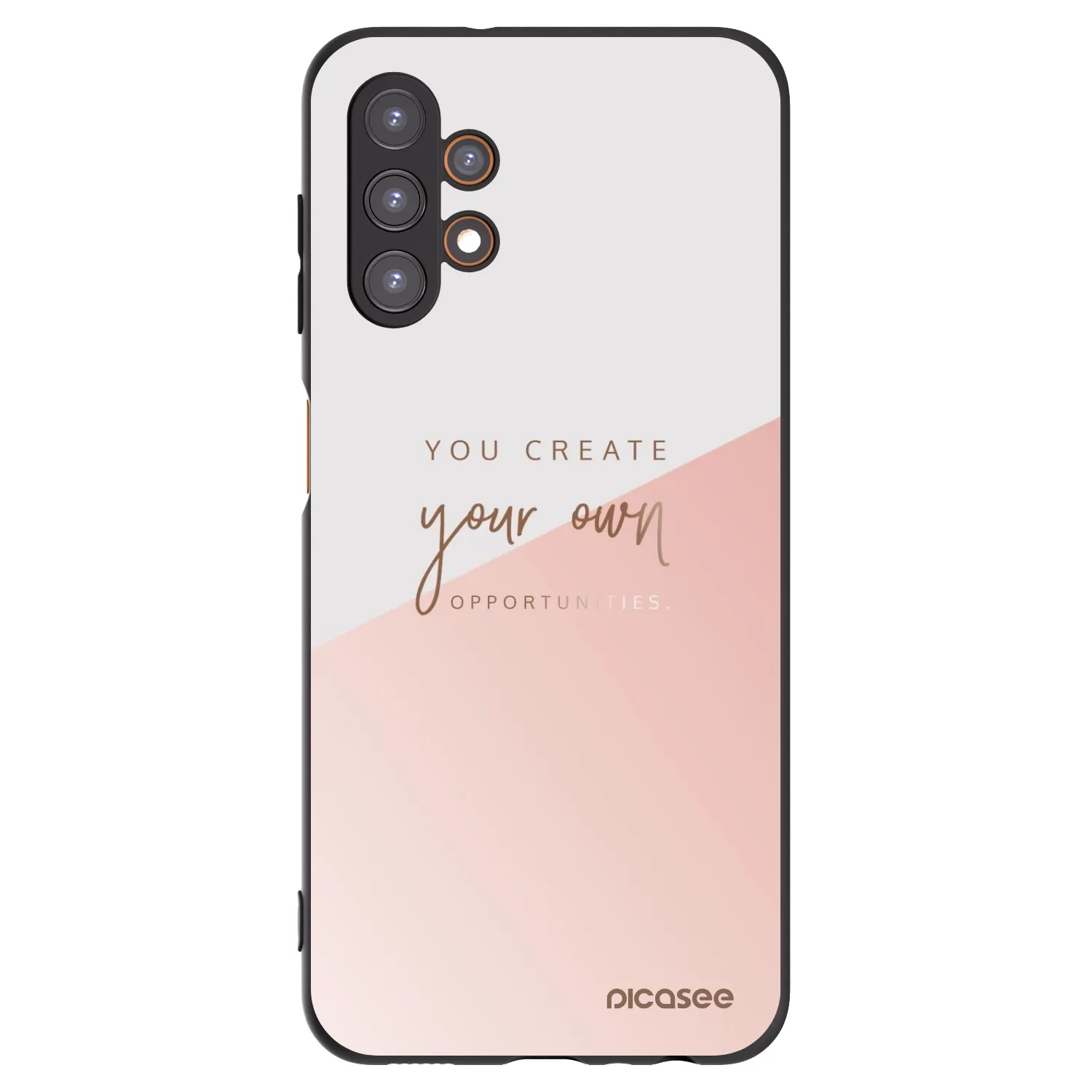 Picasee Samsung Galaxy A13 4G A135 Hülle - Schwarzes Silikon - You create your own opportunities