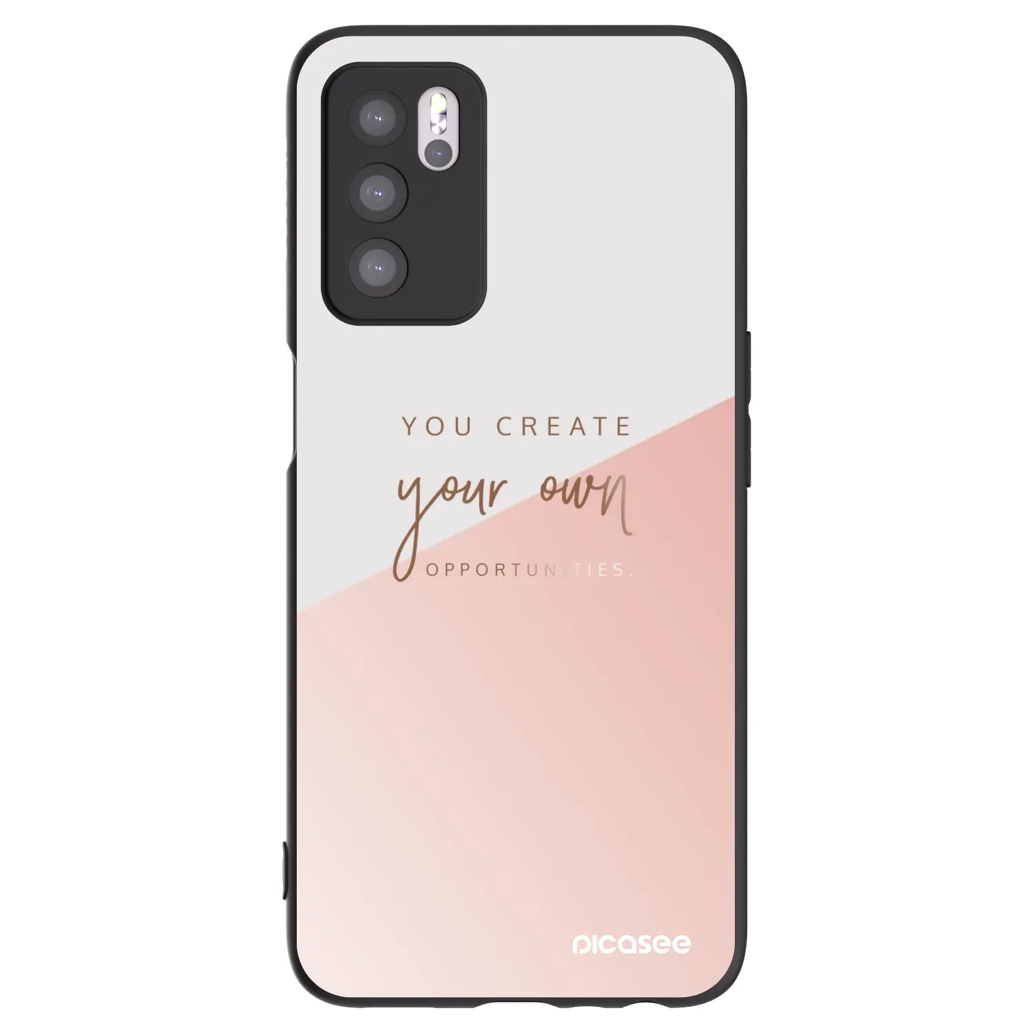 Picasee OPPO A16s Hülle - Schwarzes Silikon - You create your own opportunities