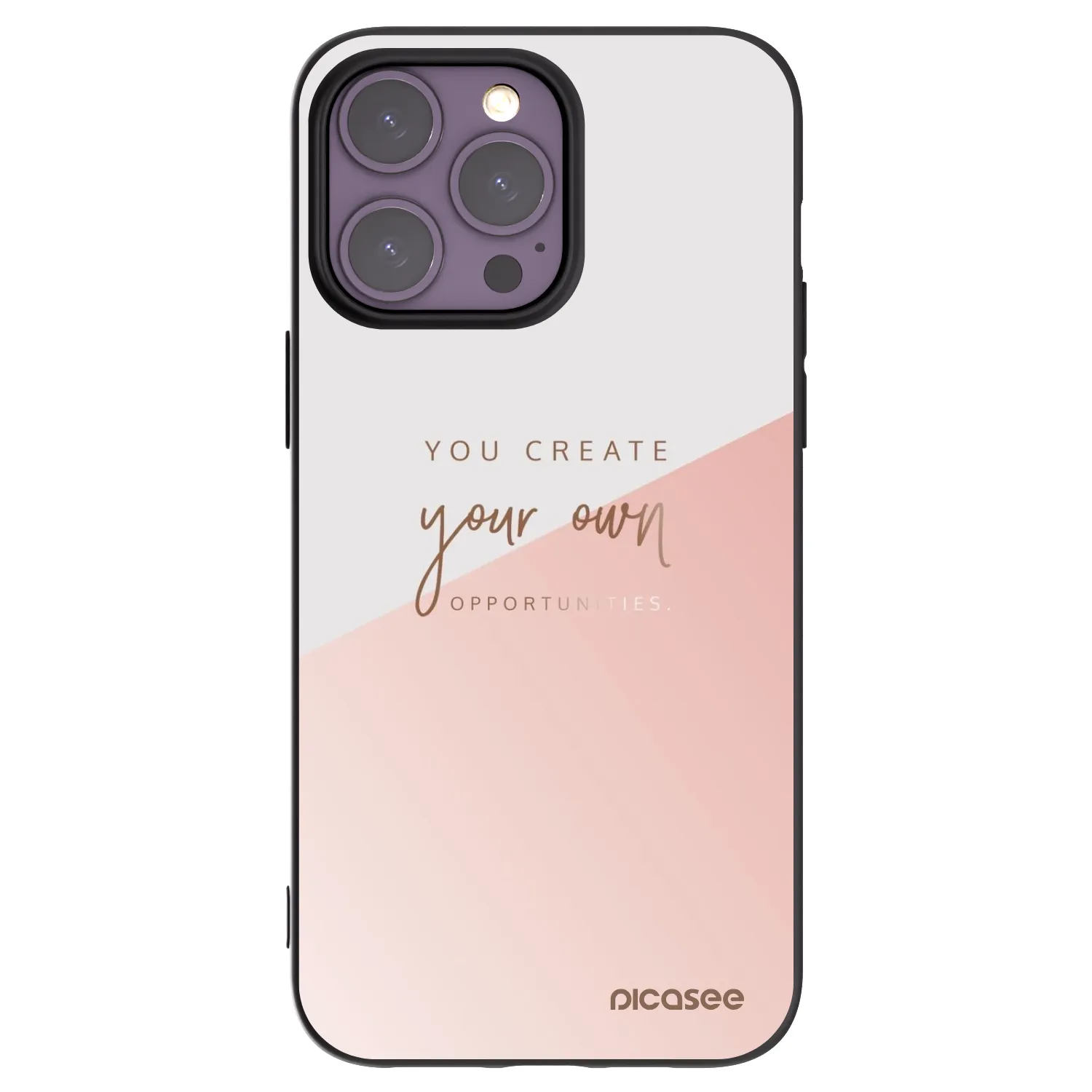 Picasee Apple iPhone 14 Pro Max Hülle - Schwarzes Silikon - You create your own opportunities