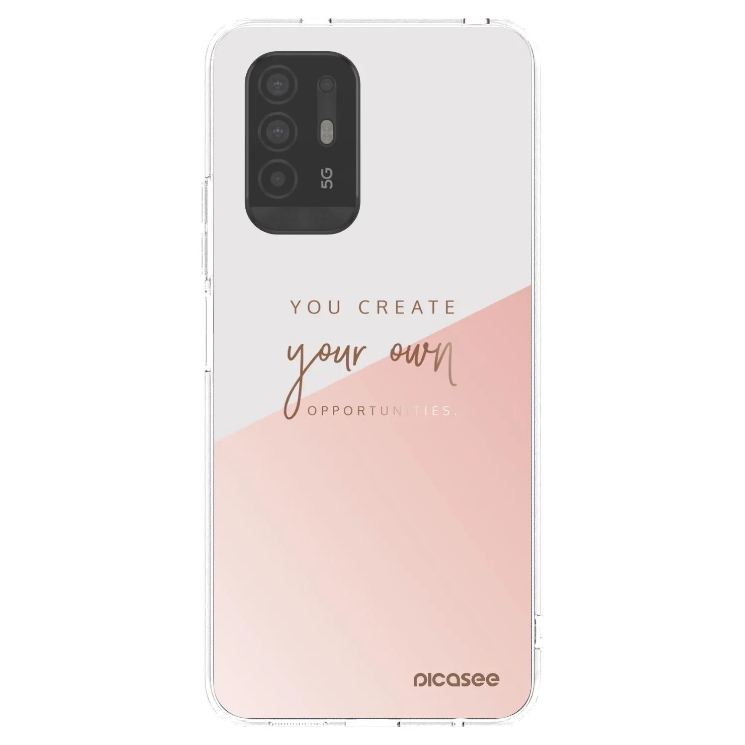 Picasee OPPO A94 5G Hülle - Transparentes Silikon - You create your own opportunities