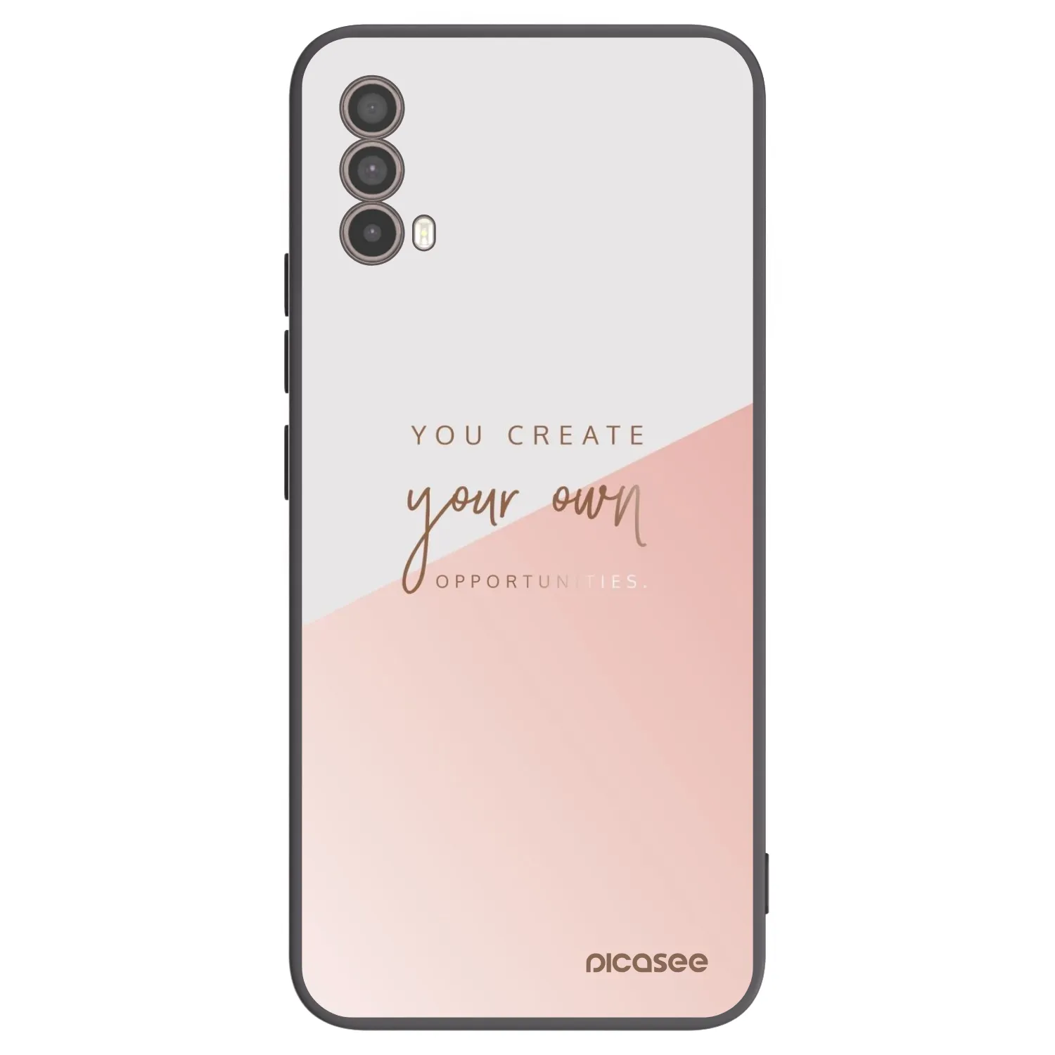 Picasee Motorola Moto E40 Hülle - Schwarzes Silikon - You create your own opportunities