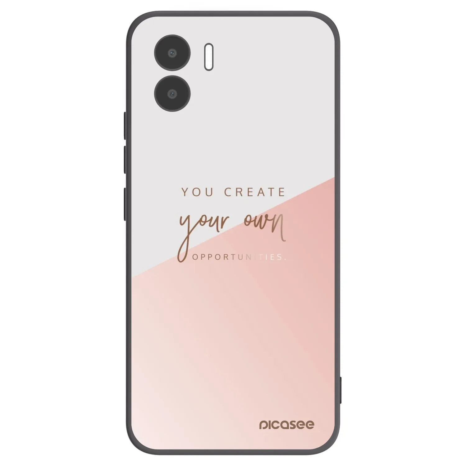 Picasee Xiaomi Redmi A1 Hülle - Schwarzes Silikon - You create your own opportunities