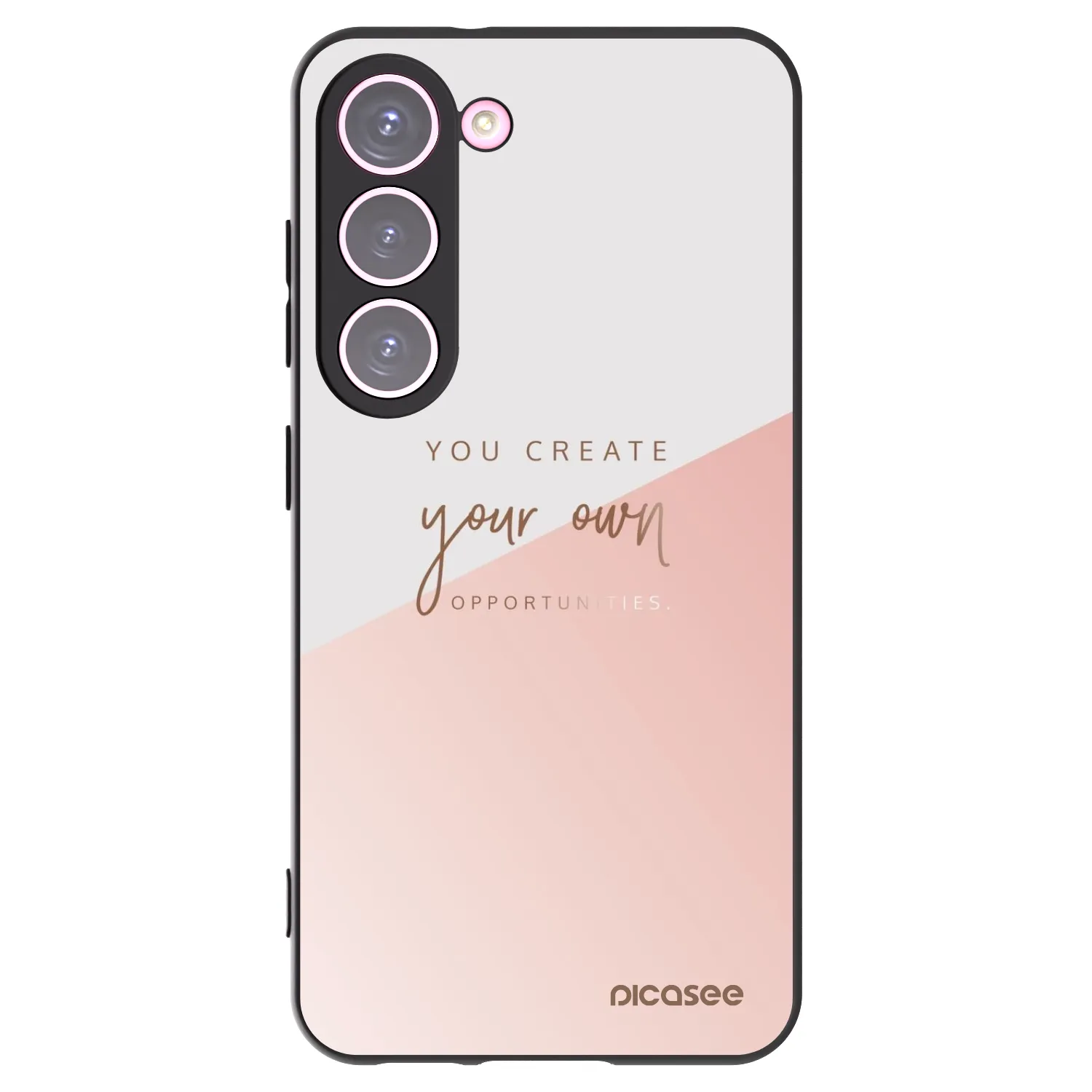 Picasee Samsung Galaxy S23 5G Hülle - Schwarzes Silikon - You create your own opportunities