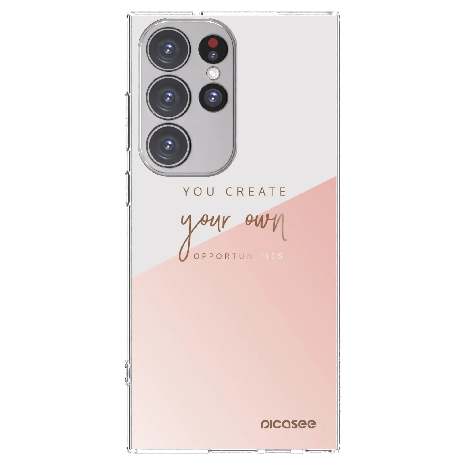 Picasee Samsung Galaxy S23 Ultra 5G Hülle - Transparentes Silikon - You create your own opportunities
