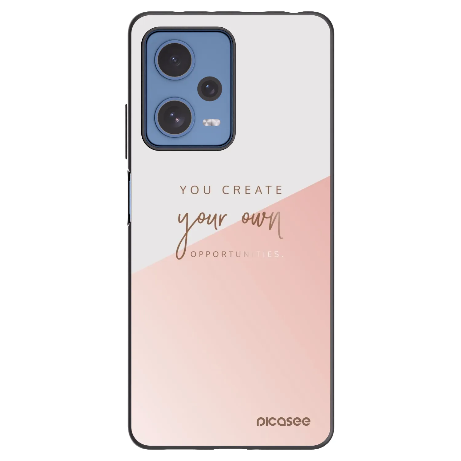 Picasee Xiaomi Redmi Note 12 Pro 5G Hülle - Schwarzes Silikon - You create your own opportunities