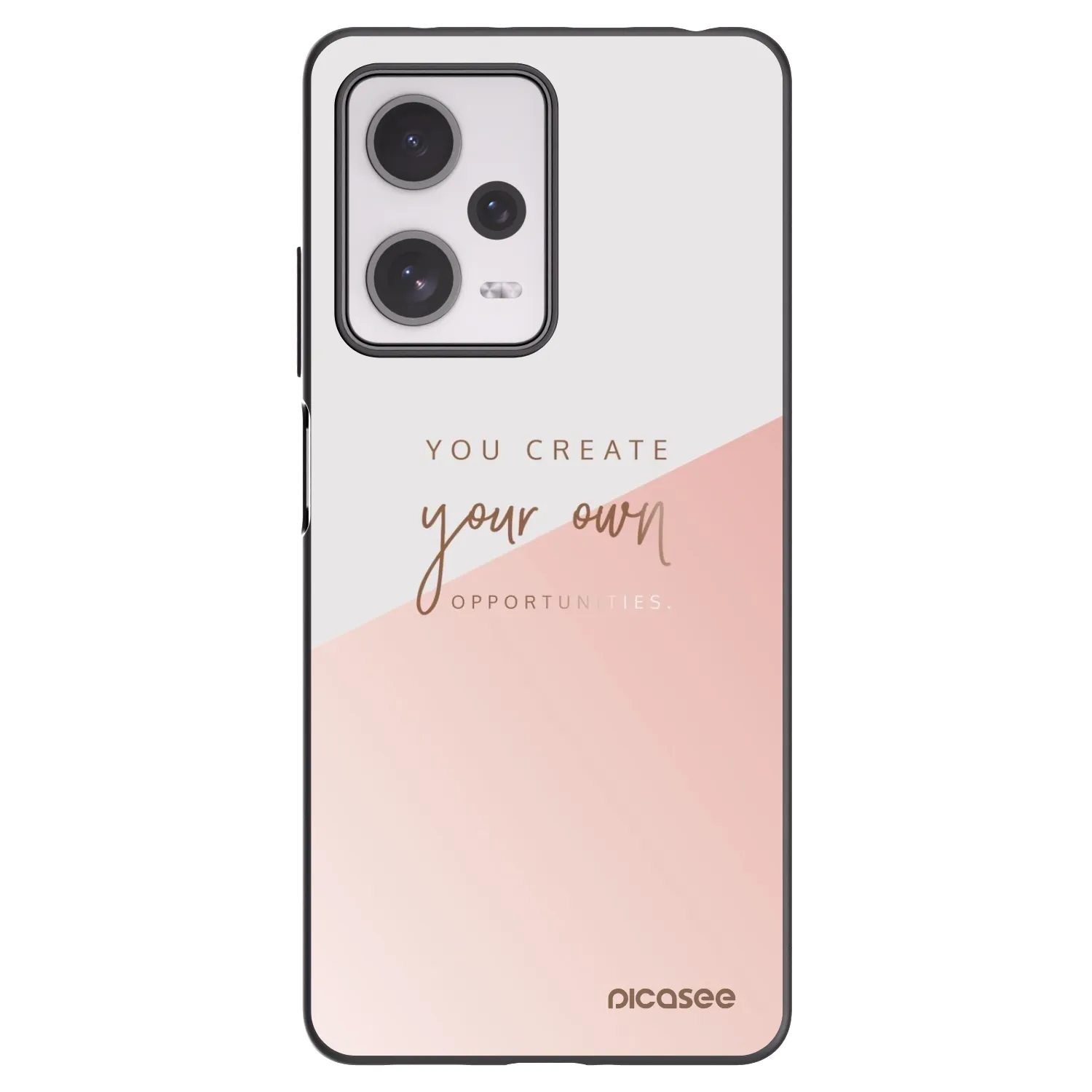 Picasee Xiaomi Redmi Note 12 Pro+ 5G Hülle - Schwarzes Silikon - You create your own opportunities