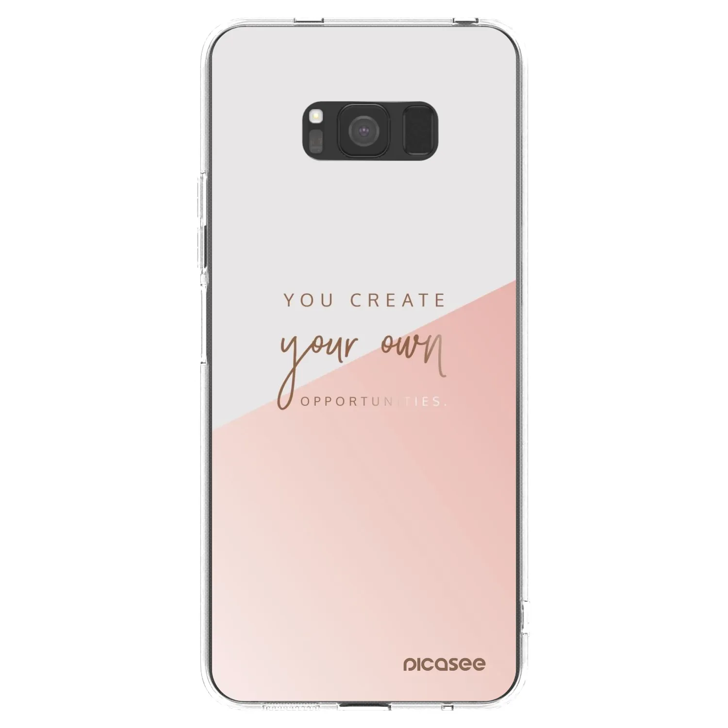 Picasee Samsung Galaxy S8 G950F Hülle - Transparentes Silikon - You create your own opportunities