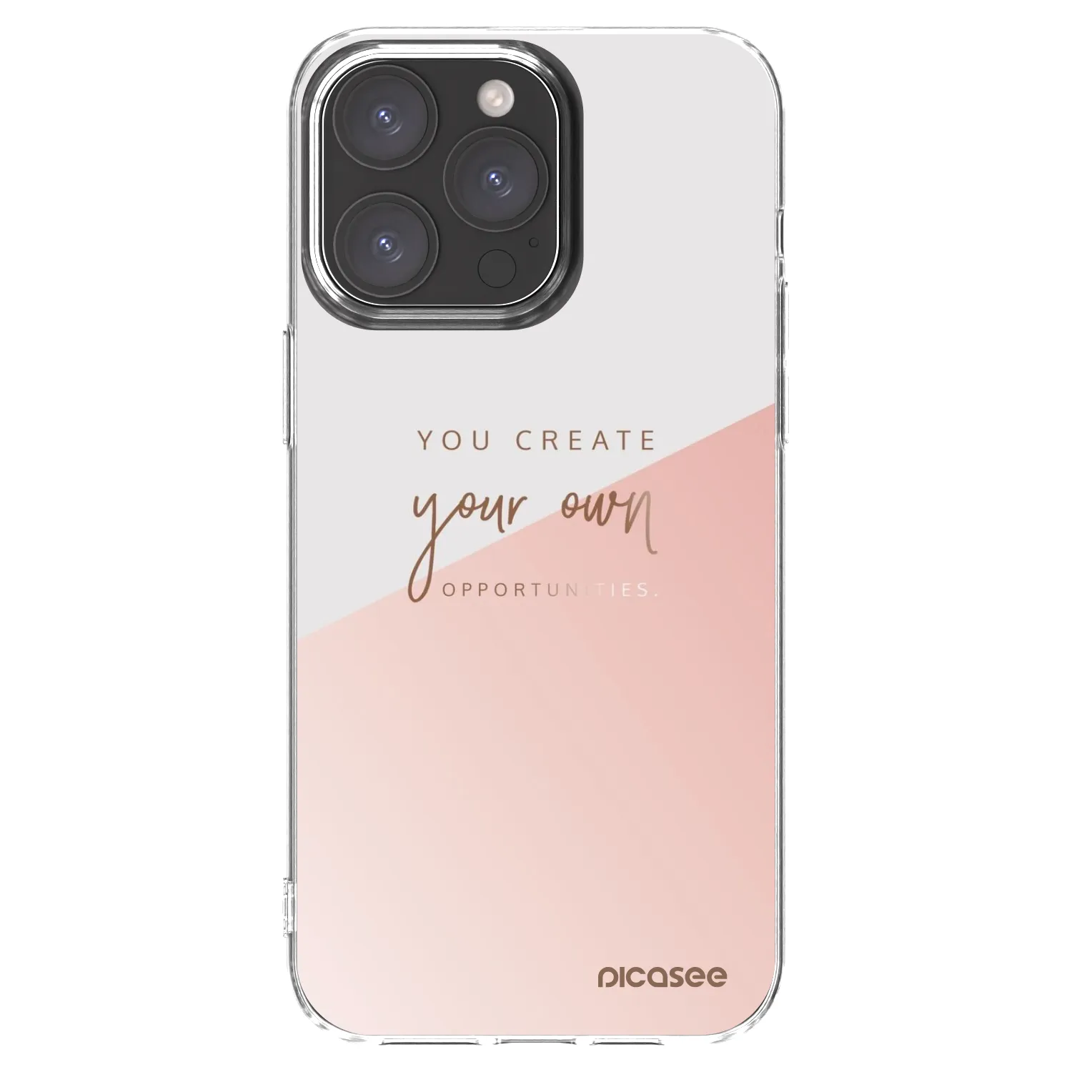 Picasee Apple iPhone 15 Pro Max Hülle - Transparentes Silikon - You create your own opportunities
