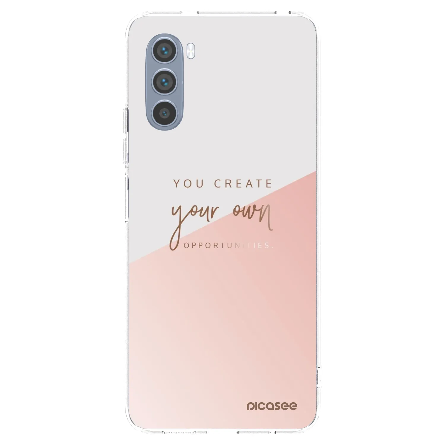 Picasee Motorola Moto G62 Hülle - Transparentes Silikon - You create your own opportunities