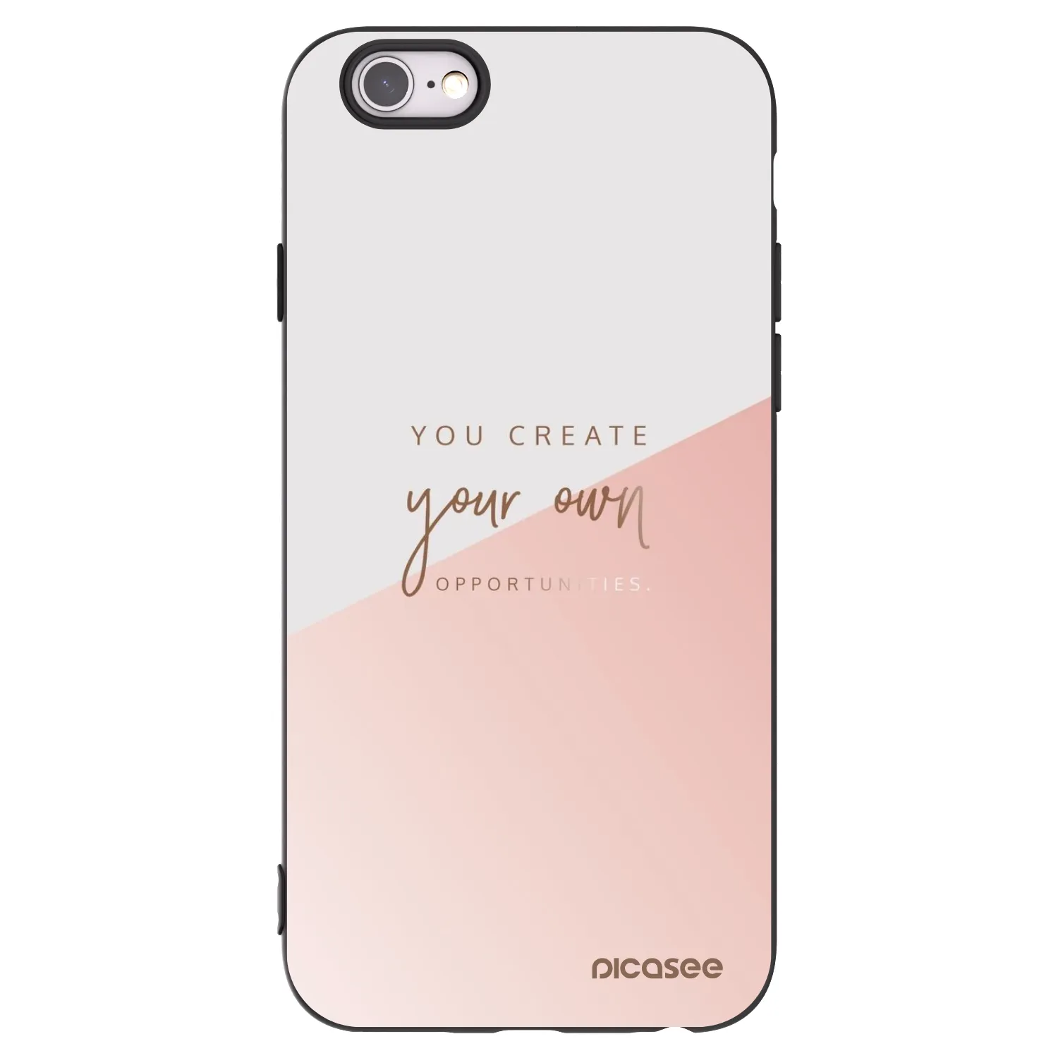 Picasee Apple iPhone 6/6S Hülle - Schwarzes Silikon - You create your own opportunities