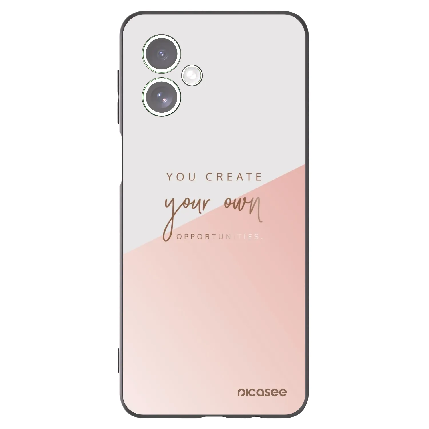 Picasee Motorola Moto G54 5G Hülle - Schwarzes Silikon - You create your own opportunities