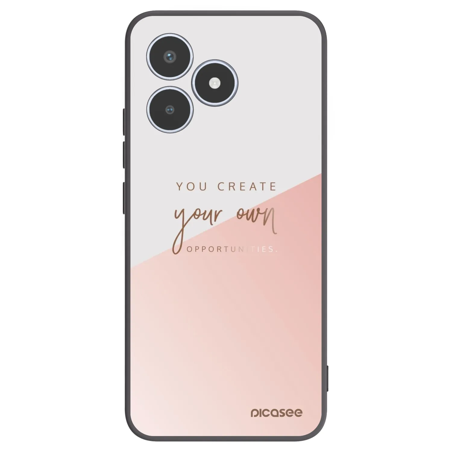 Picasee Realme C53 Hülle - Schwarzes Silikon - You create your own opportunities