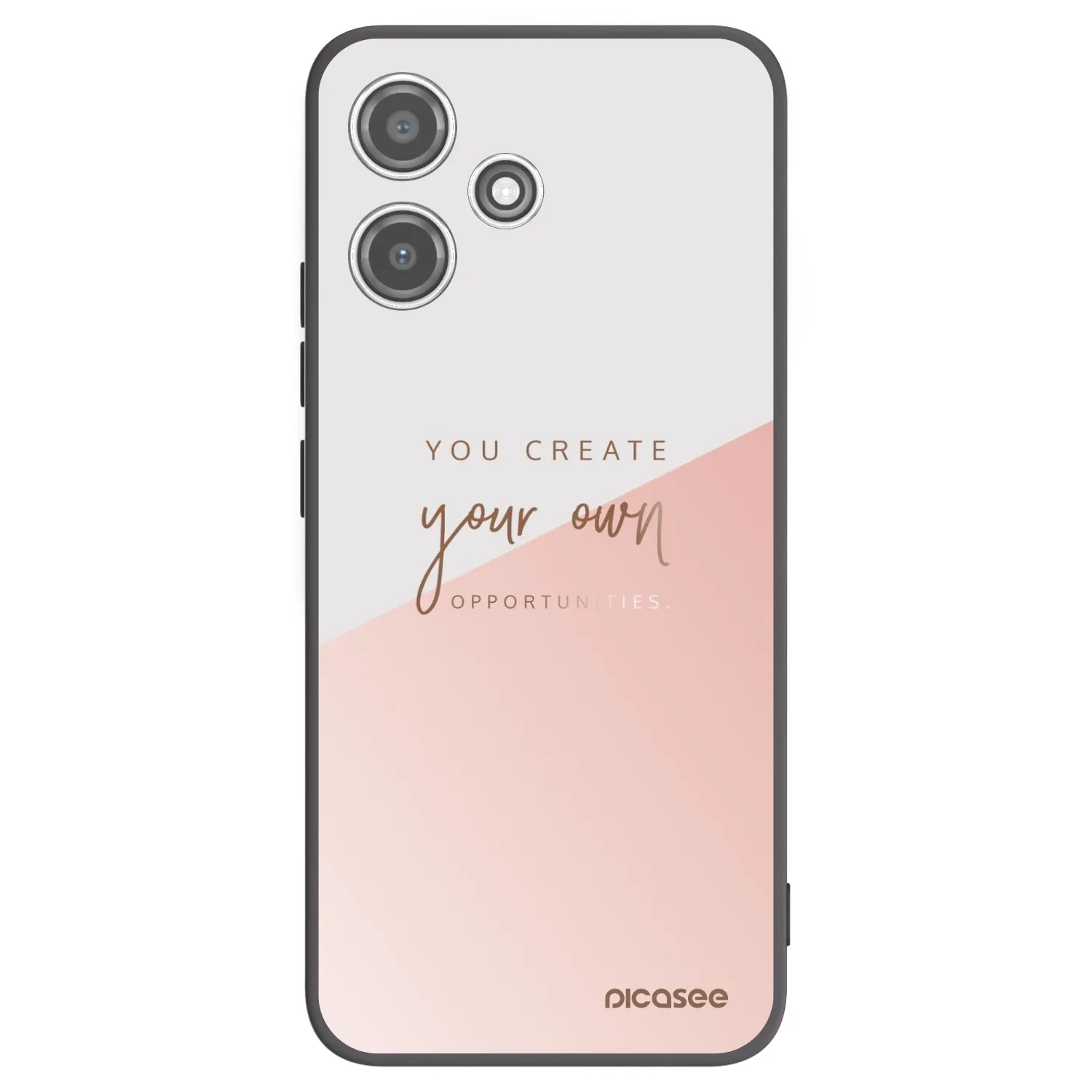 Picasee Xiaomi Redmi 12 5G Hülle - Schwarzes Silikon - You create your own opportunities