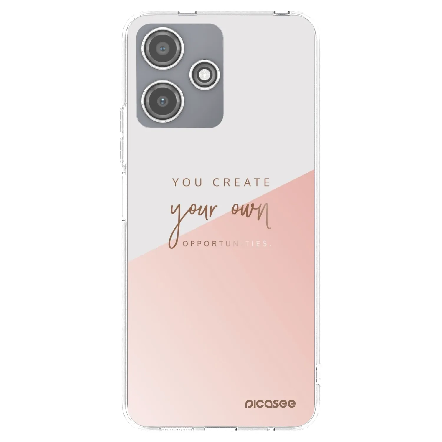 Picasee Xiaomi Redmi 12 5G Hülle - Transparentes Silikon - You create your own opportunities