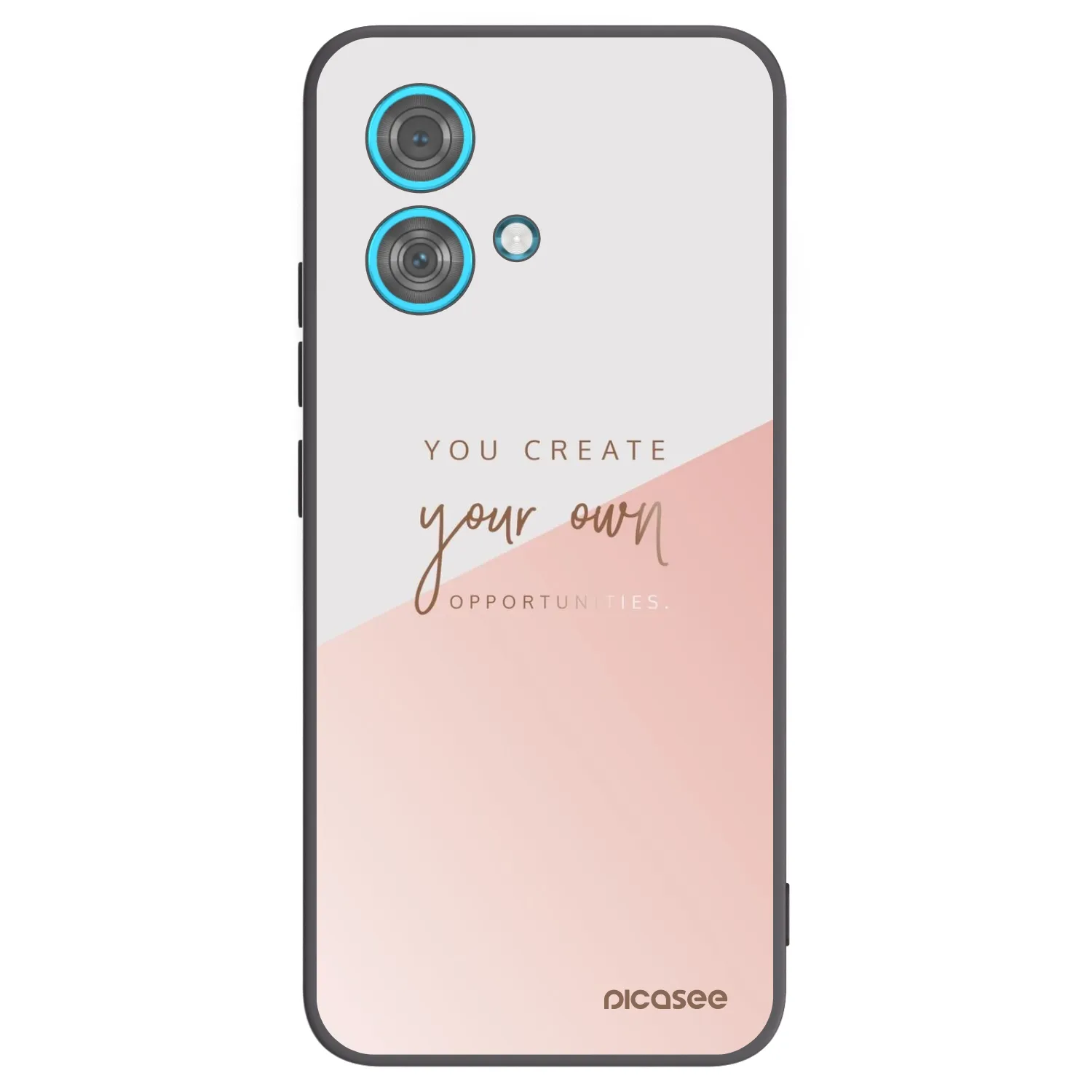 Picasee Motorola Edge 40 Neo Hülle - Schwarzes Silikon - You create your own opportunities