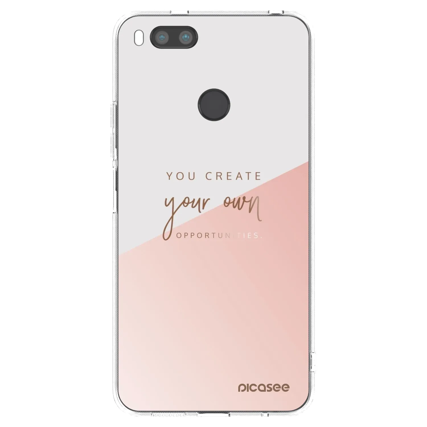 Picasee Xiaomi Mi A1 Global Hülle - Transparentes Silikon - You create your own opportunities
