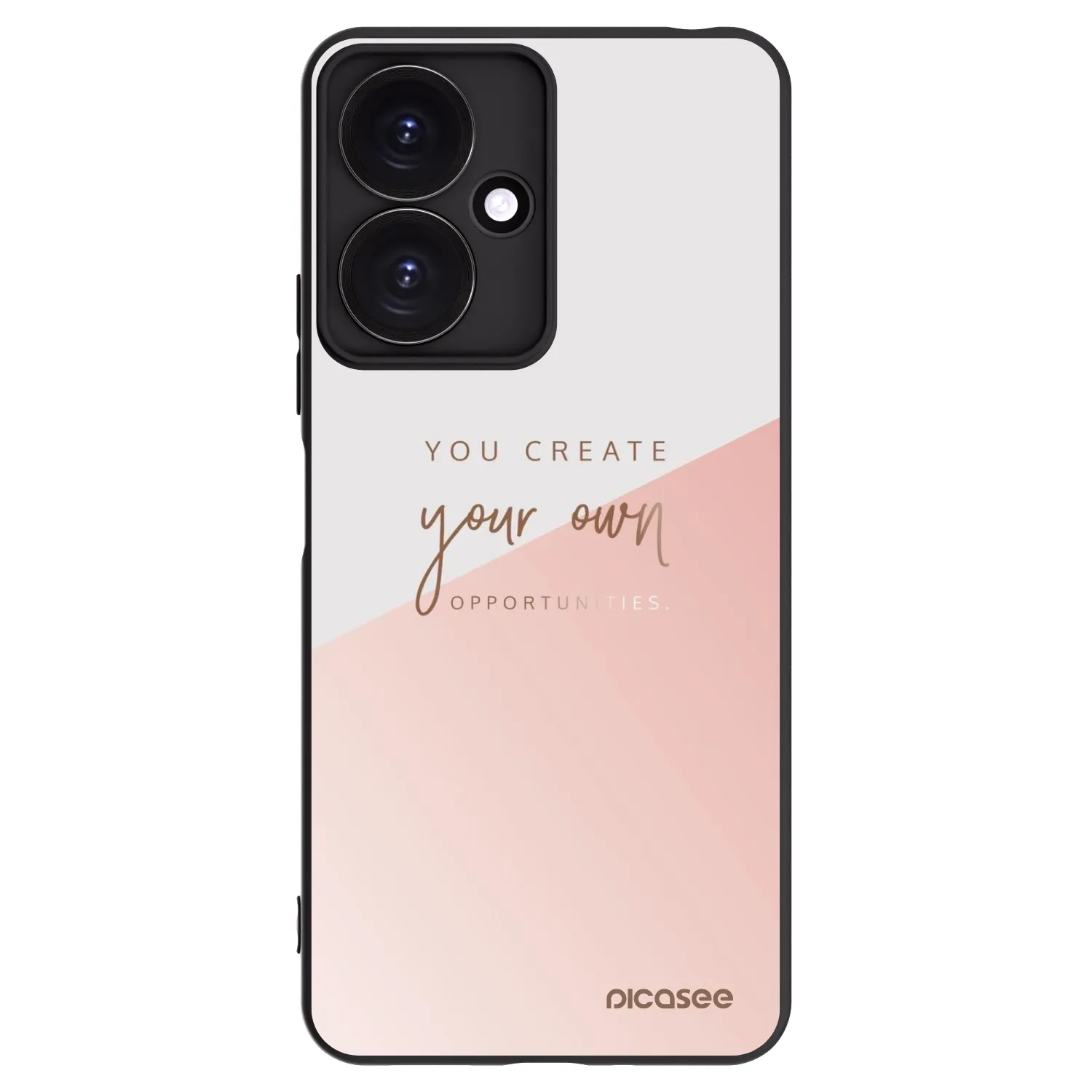 Picasee Xiaomi Redmi 13C 5G Hülle - Schwarzes Silikon - You create your own opportunities