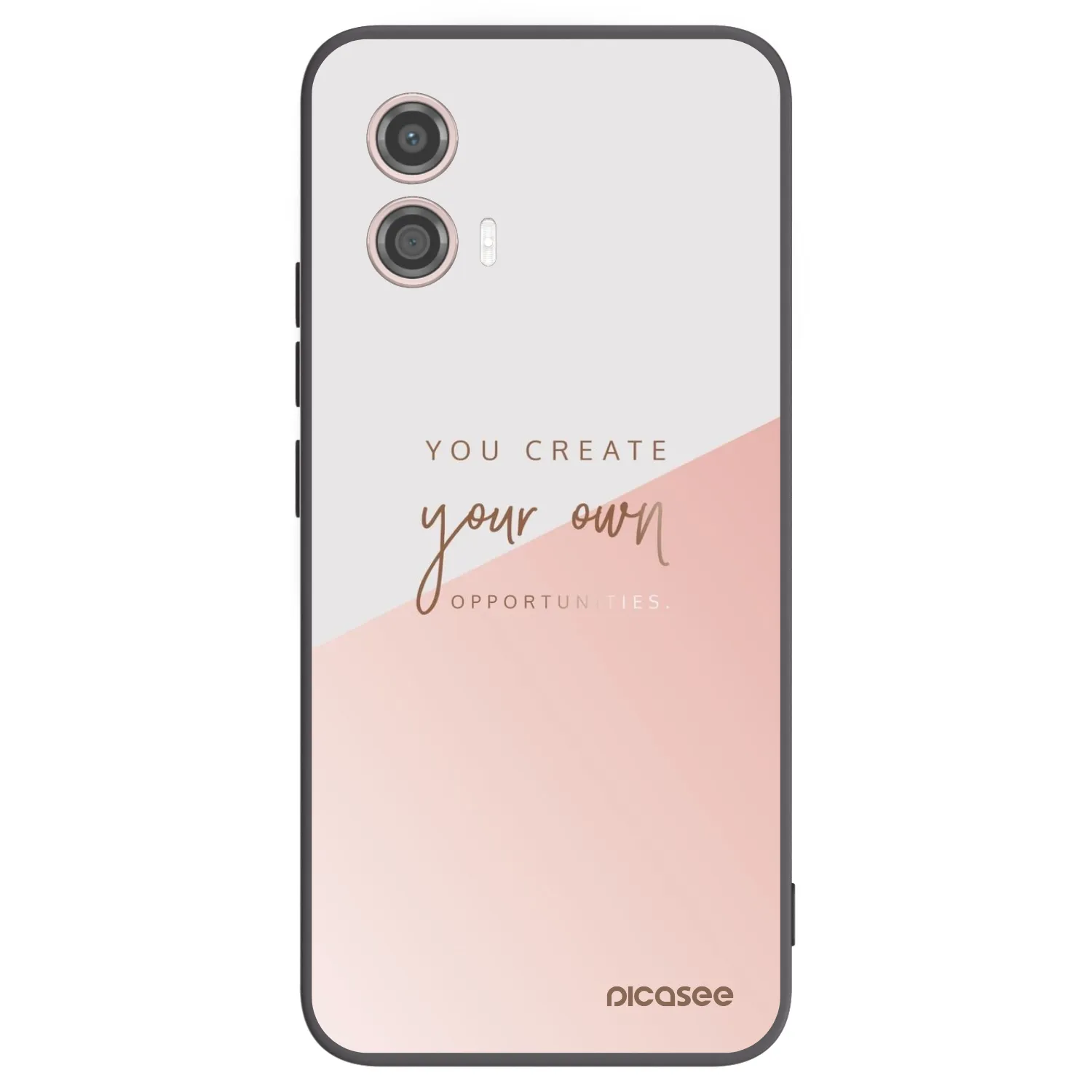 Picasee Motorola Moto G53 5G Hülle - Schwarzes Silikon - You create your own opportunities