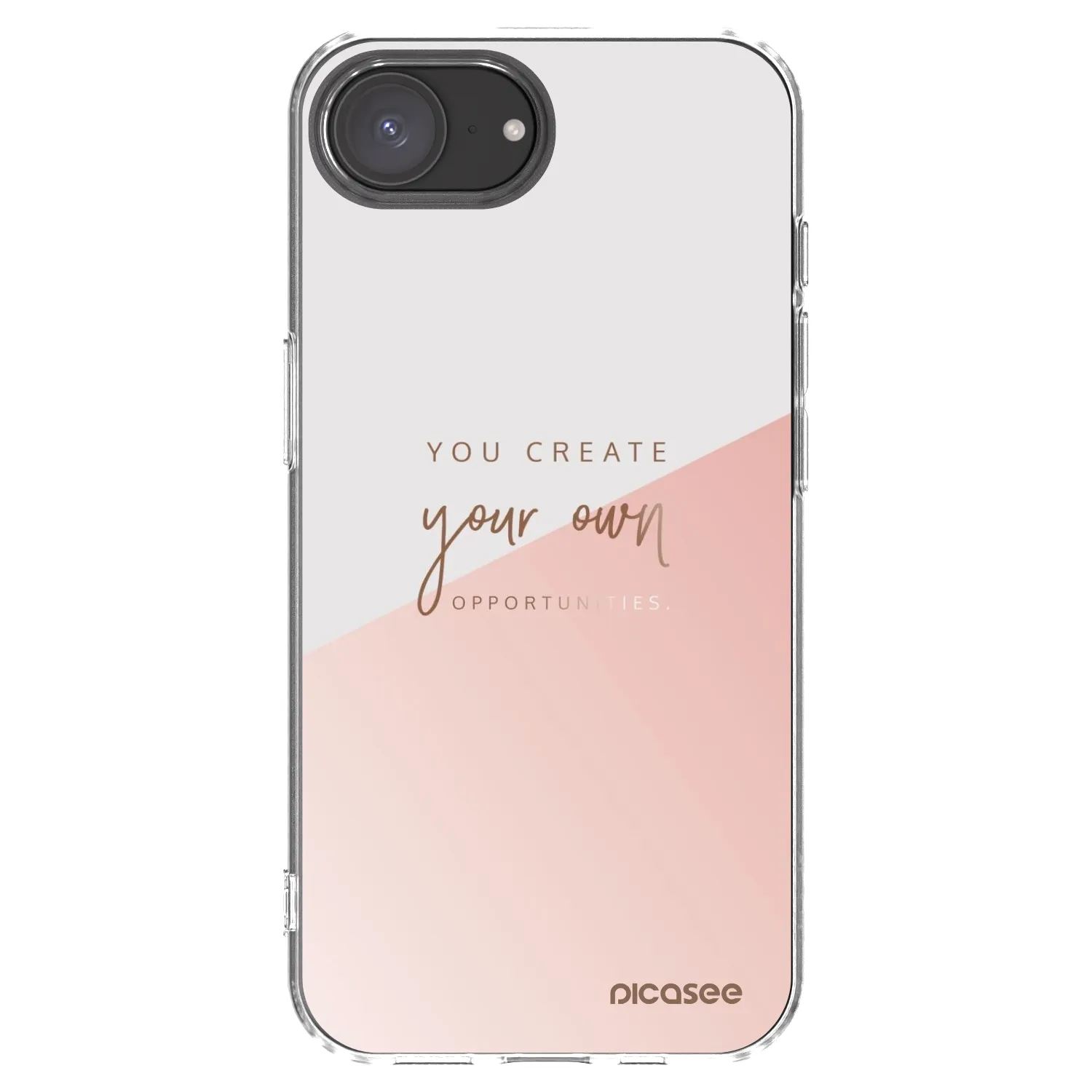 Picasee Apple iPhone 16e Hülle - Transparentes Silikon - You create your own opportunities