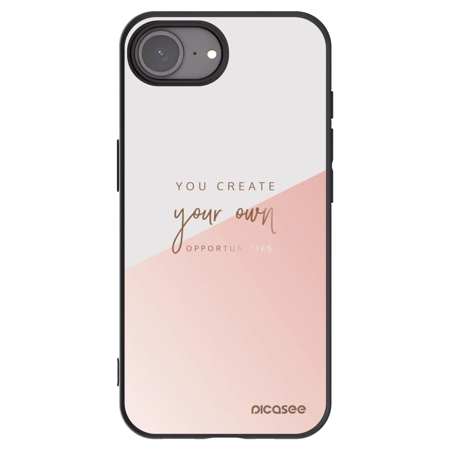 Picasee Apple iPhone 16e Hülle - Schwarzes Silikon - You create your own opportunities