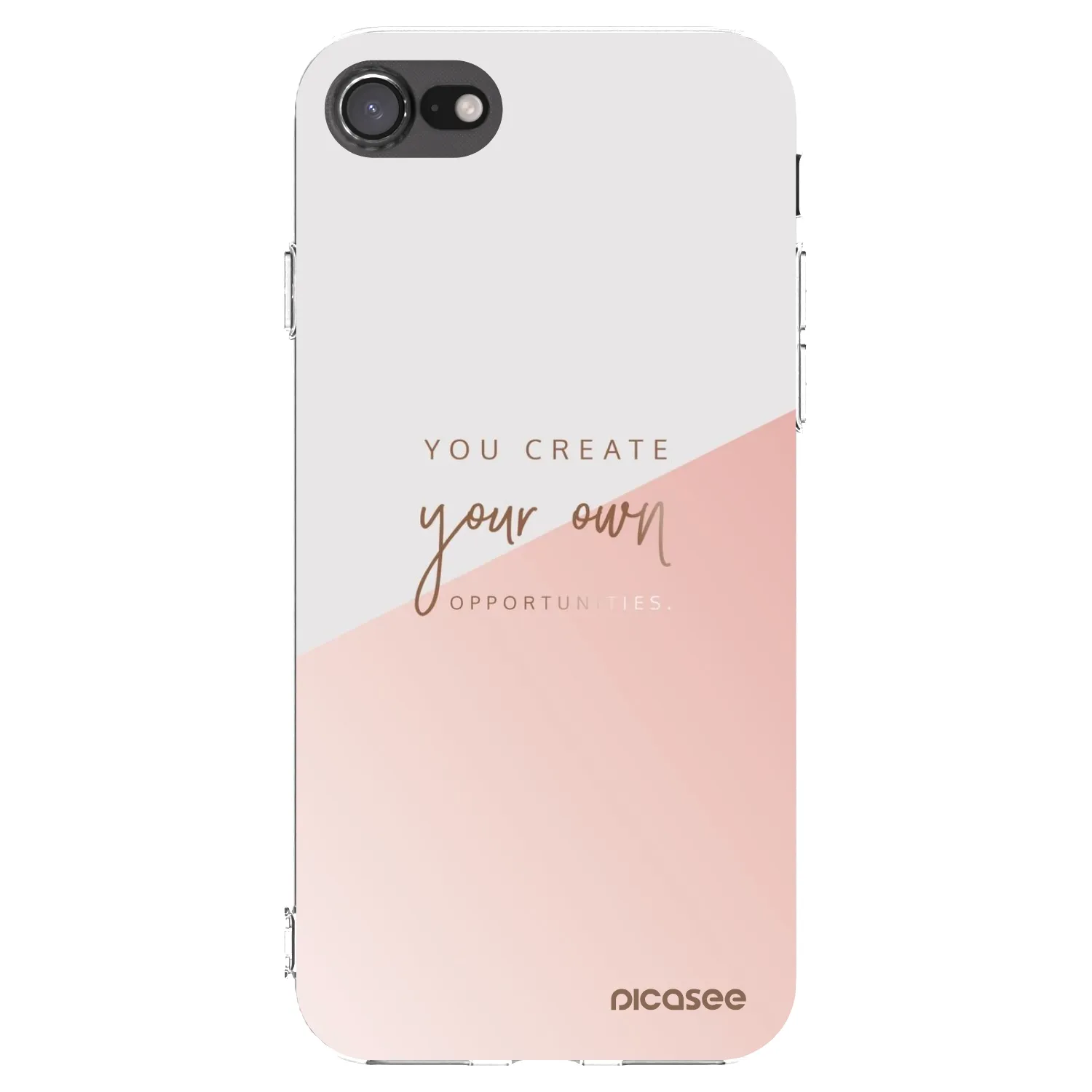 Picasee Apple iPhone 7 Hülle - Transparentes Silikon - You create your own opportunities