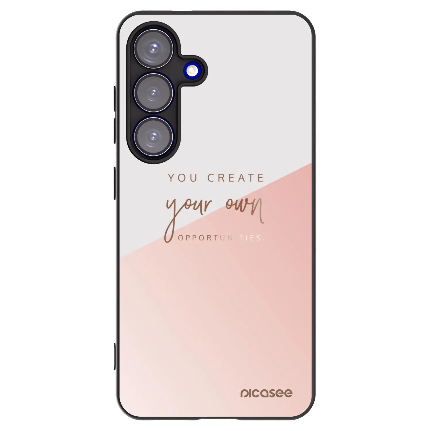 Picasee Samsung Galaxy S25 5G Hülle - Schwarzes Silikon - You create your own opportunities