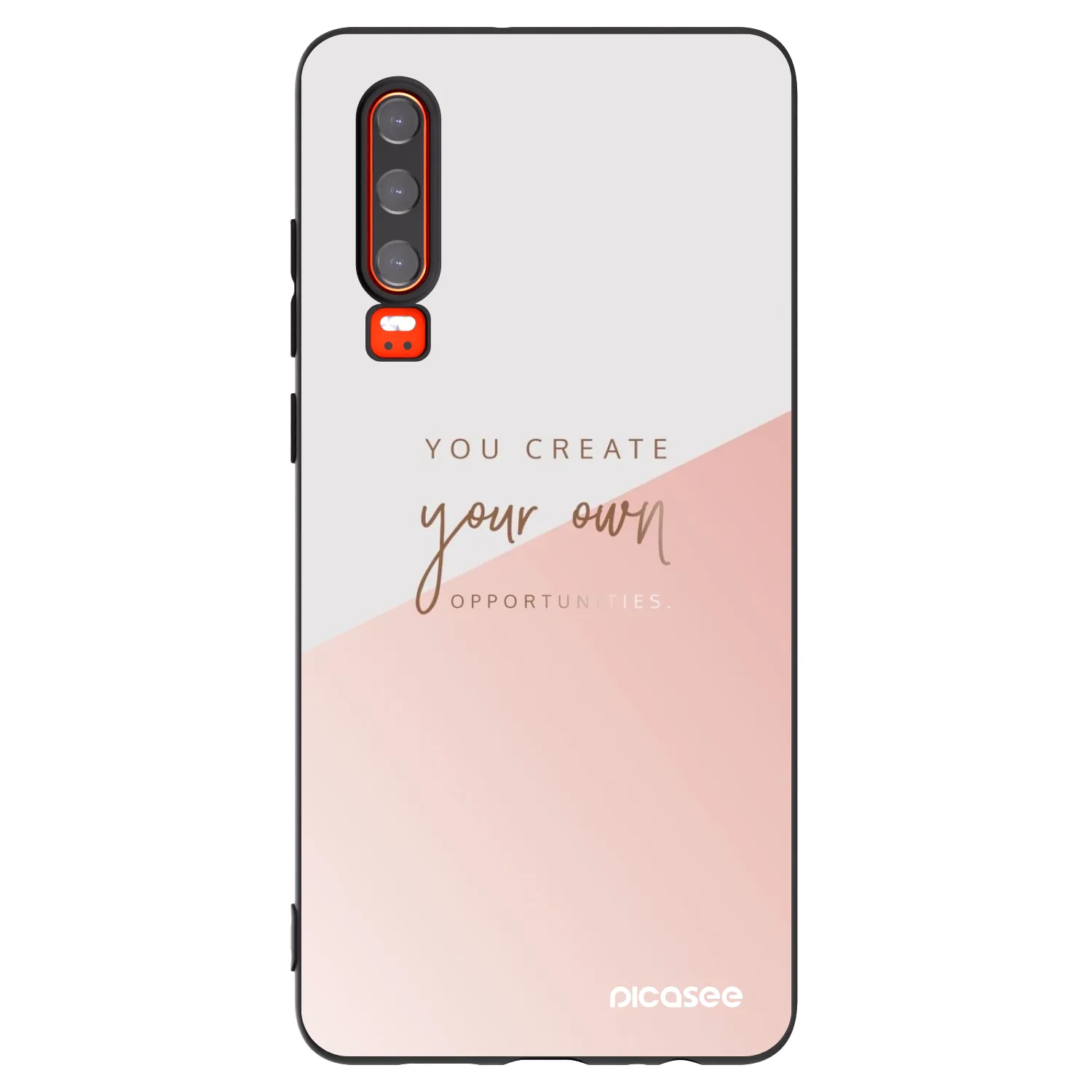 Picasee Huawei P30 Hülle - Schwarzes Silikon - You create your own opportunities
