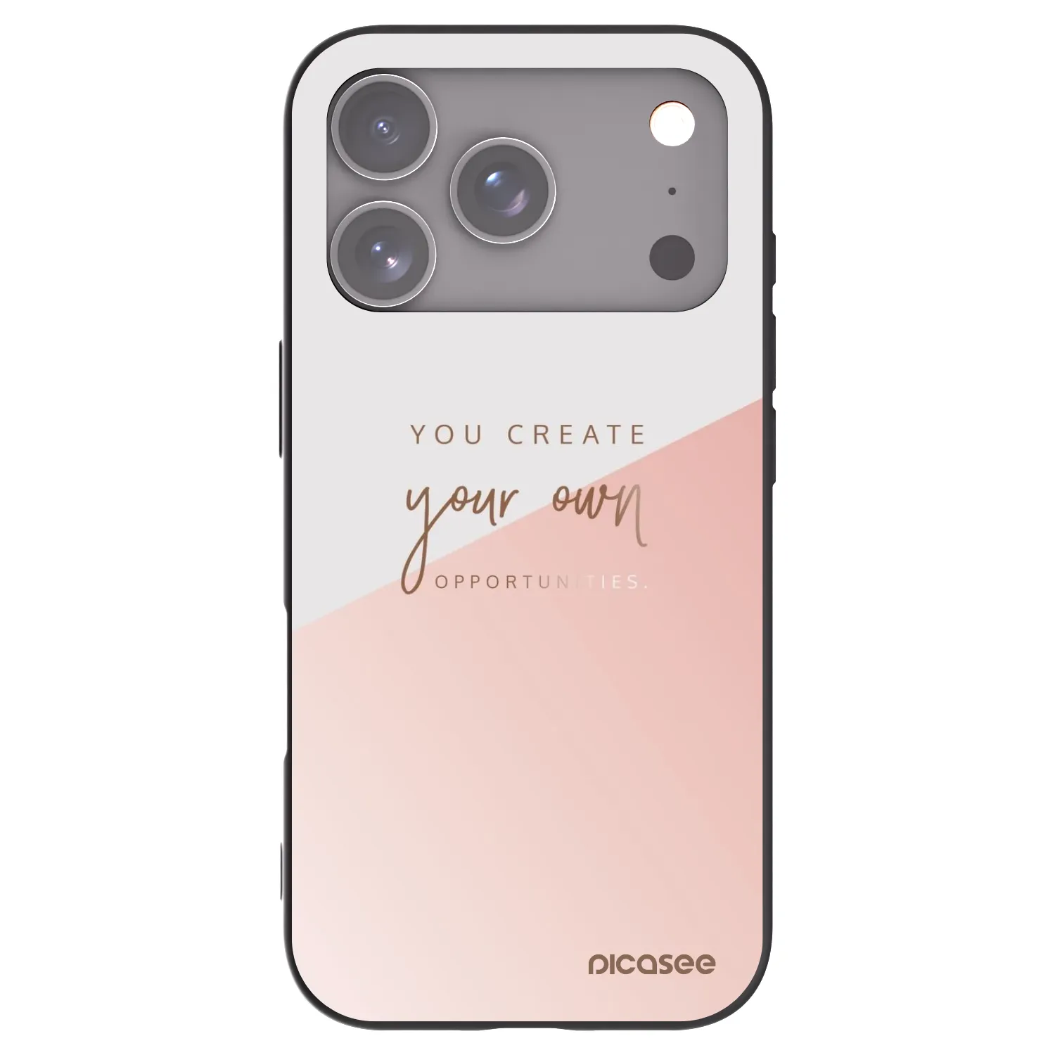 Picasee Apple iPhone 17 Pro Hülle - Schwarzes Silikon - You create your own opportunities