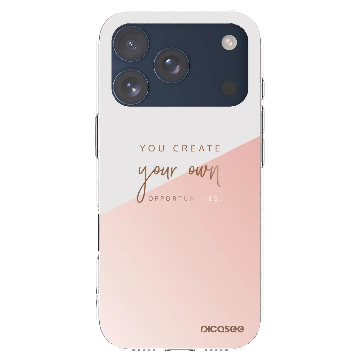 Picasee Apple iPhone 17 Pro Hülle - Transparentes Silikon - You create your own opportunities