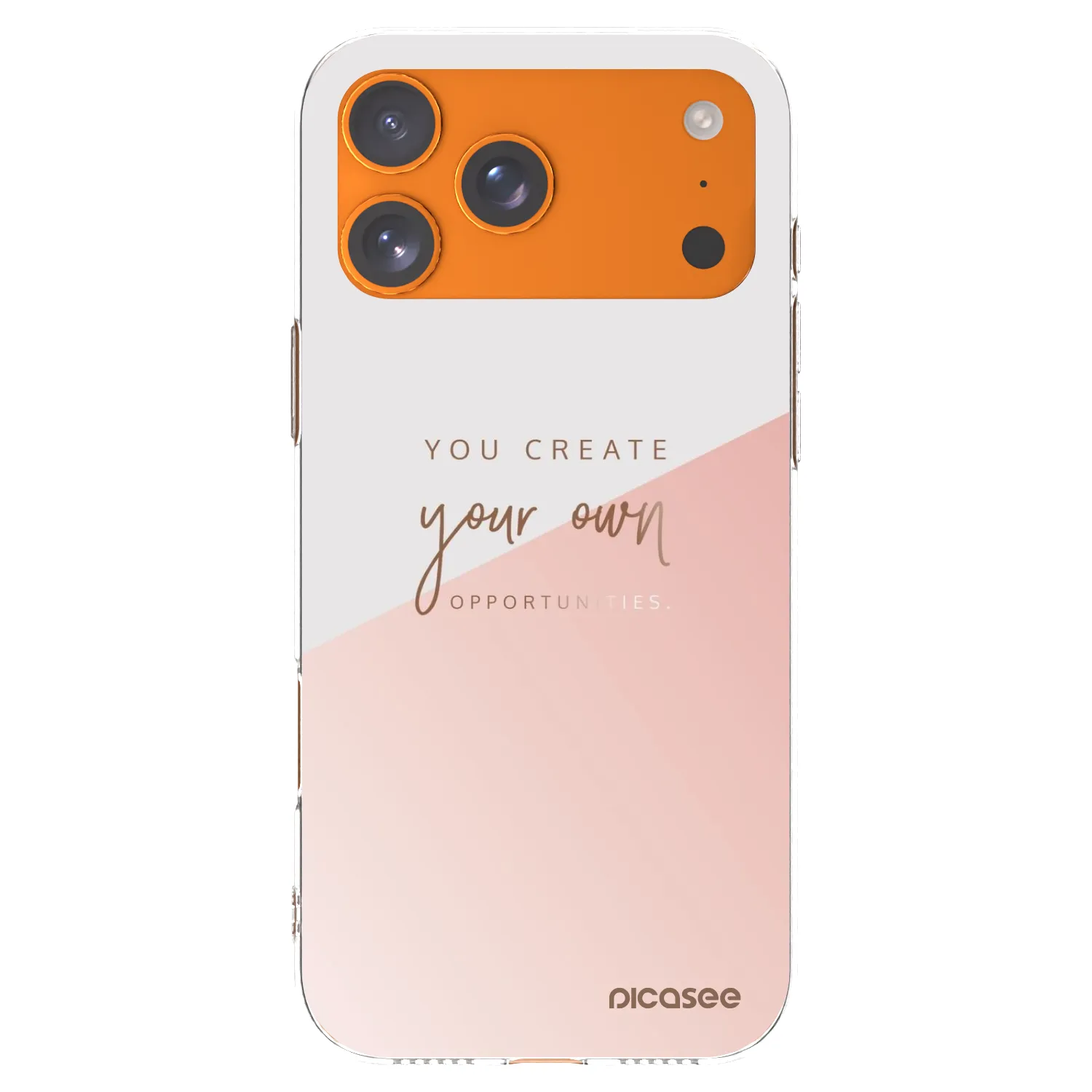 Picasee Apple iPhone 17 Pro Max Hülle - Transparentes Silikon - You create your own opportunities