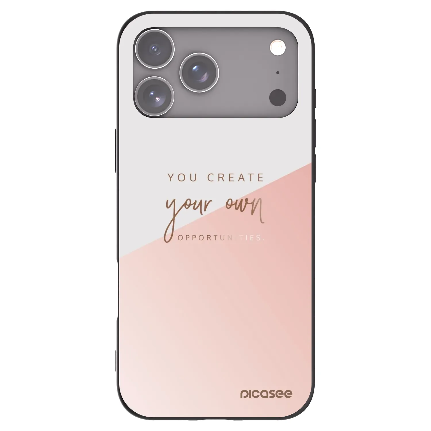 Picasee Apple iPhone 17 Pro Max Hülle - Schwarzes Silikon - You create your own opportunities