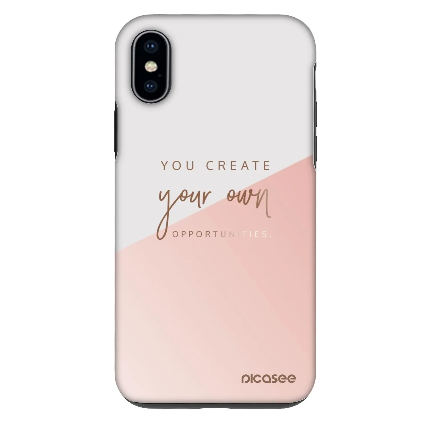 Picasee Fashion Case für Apple iPhone X/XS - You create your own opportunities