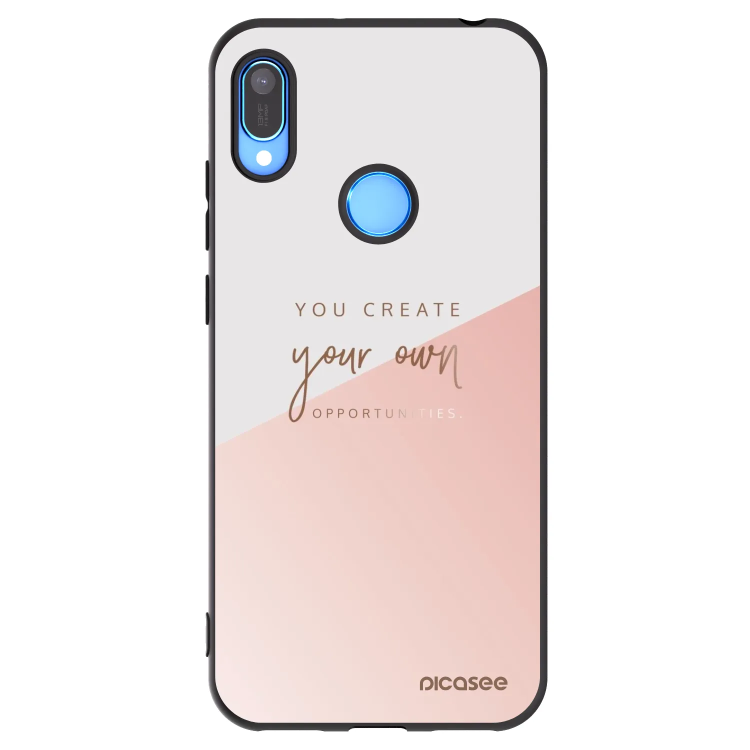 Picasee Huawei Y6 2019 Hülle - Schwarzes Silikon - You create your own opportunities