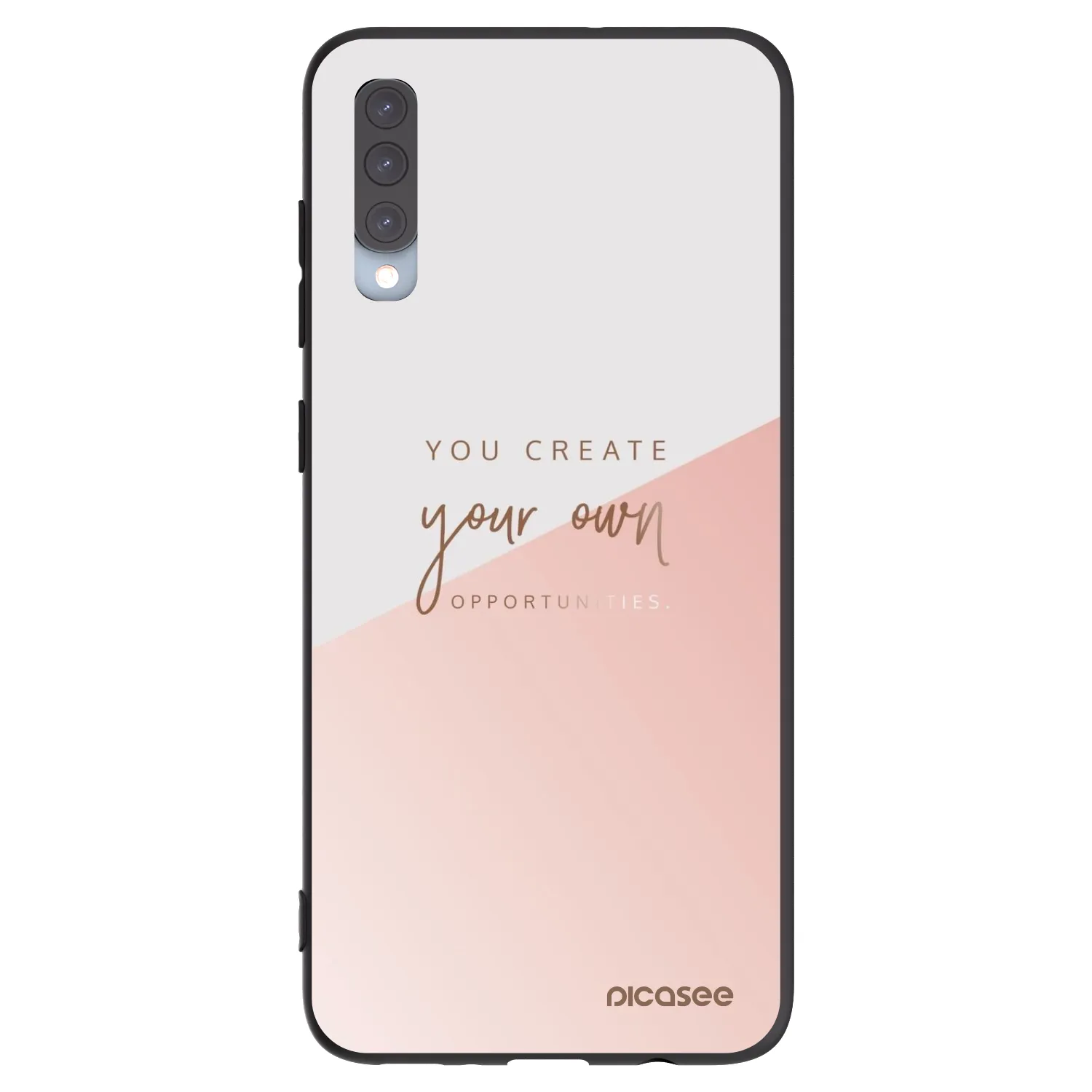 Picasee Samsung Galaxy A70 A705F Hülle - Schwarzes Silikon - You create your own opportunities