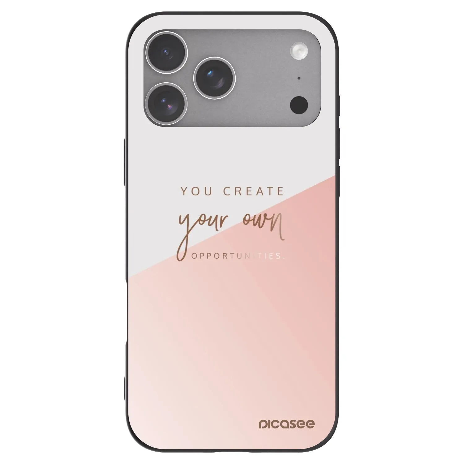 Picasee Apple iPhone 18 Pro Max Hülle - Schwarzes Silikon - You create your own opportunities