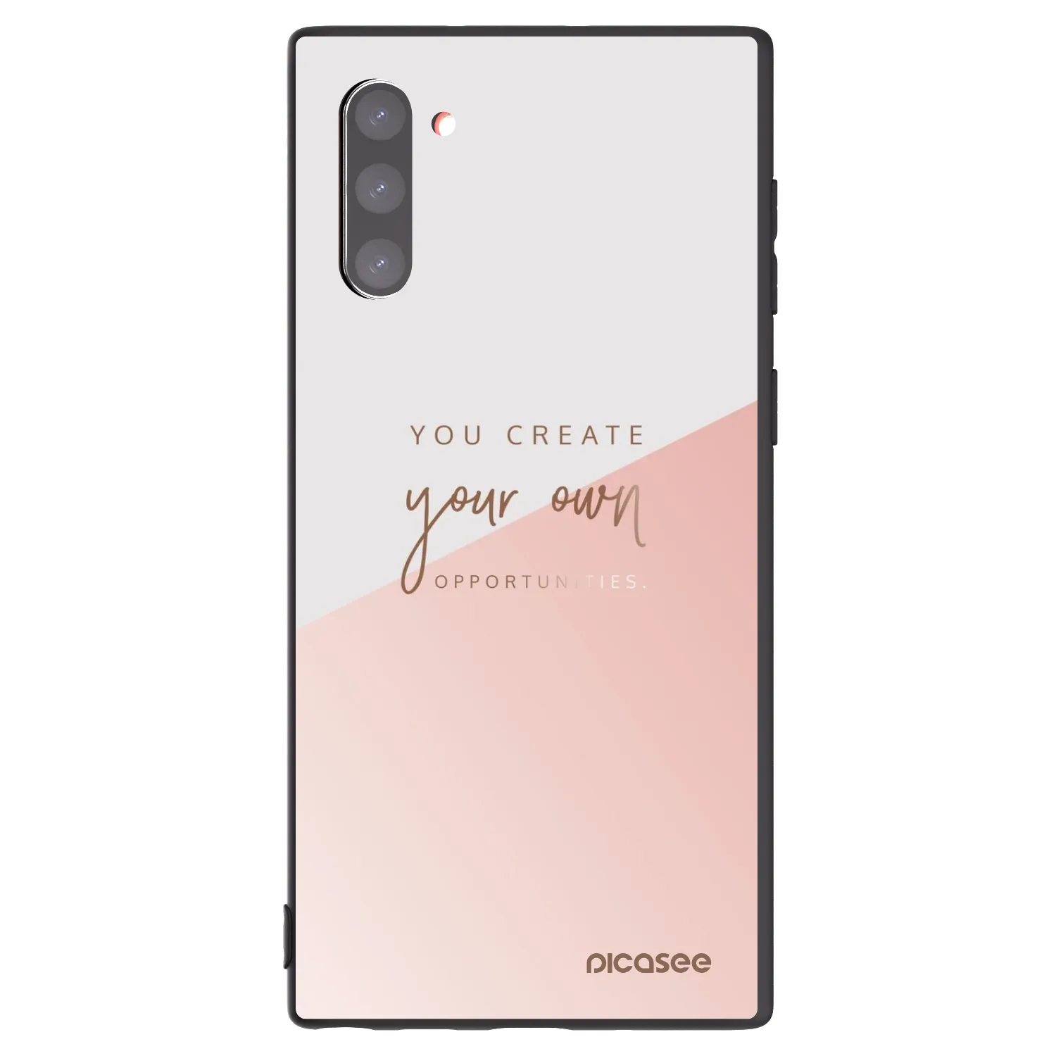 Picasee Samsung Galaxy Note 10 N970F Hülle - Schwarzes Silikon - You create your own opportunities