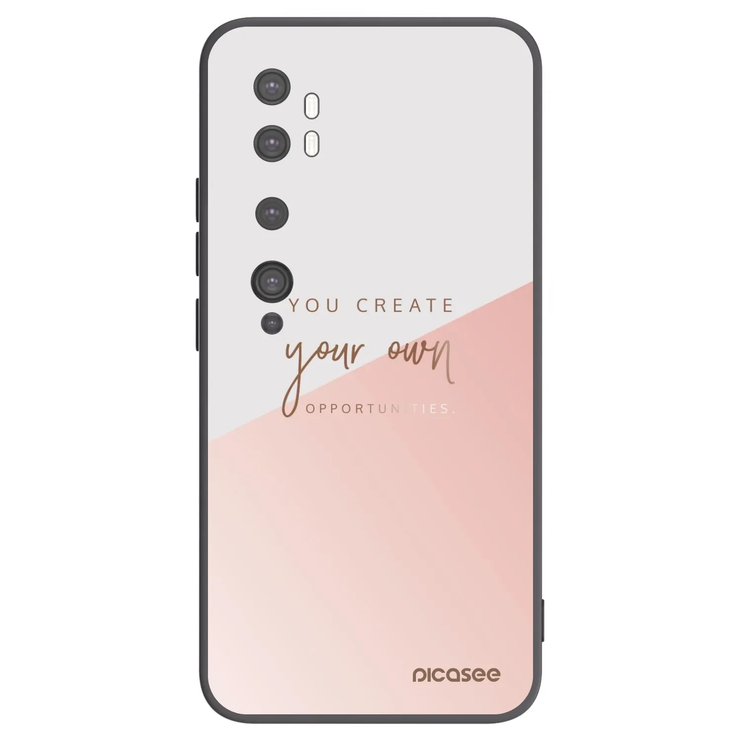 Picasee Xiaomi Mi Note 10 (Pro) Hülle - Schwarzes Silikon - You create your own opportunities