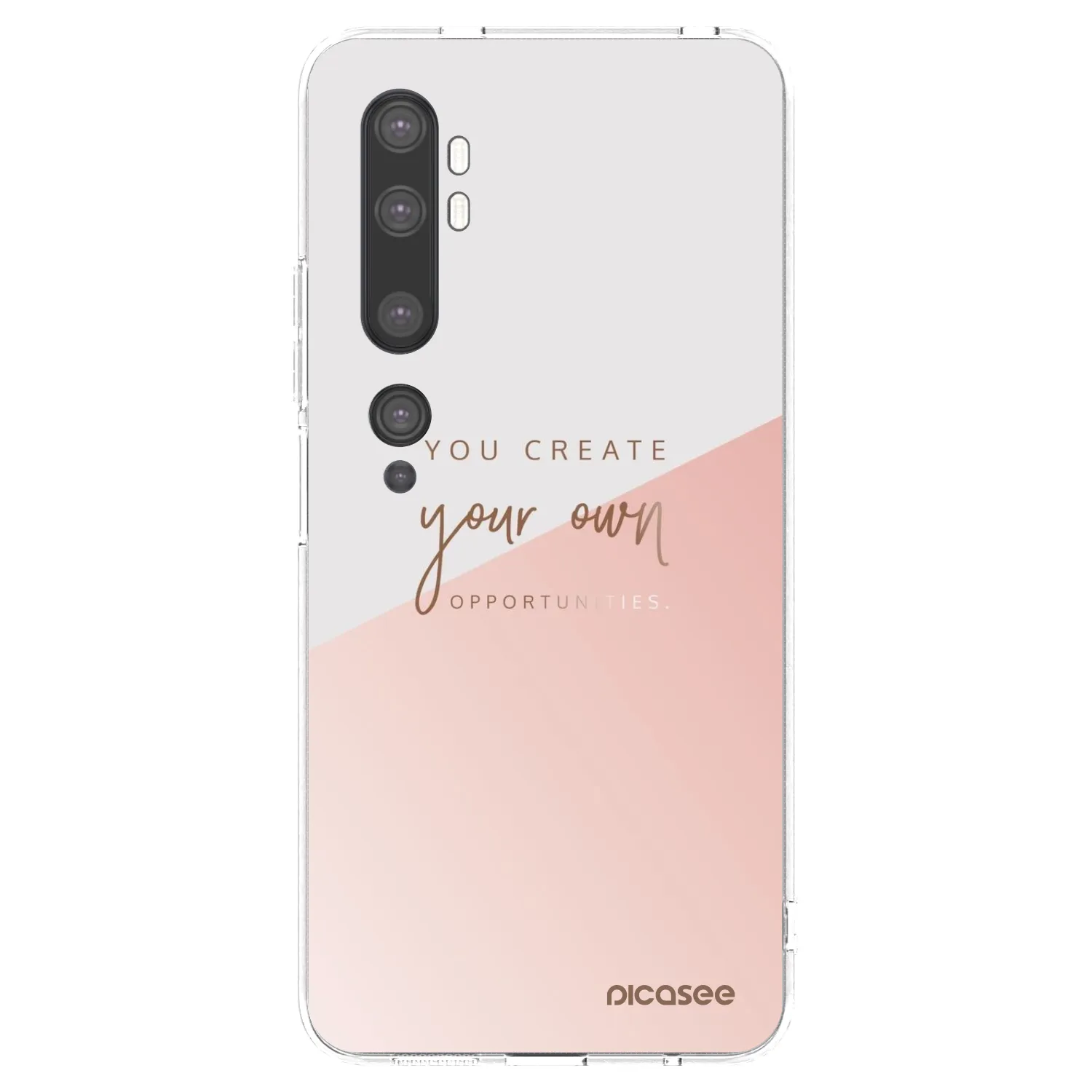 Picasee Xiaomi Mi Note 10 (Pro) Hülle - Transparentes Silikon - You create your own opportunities