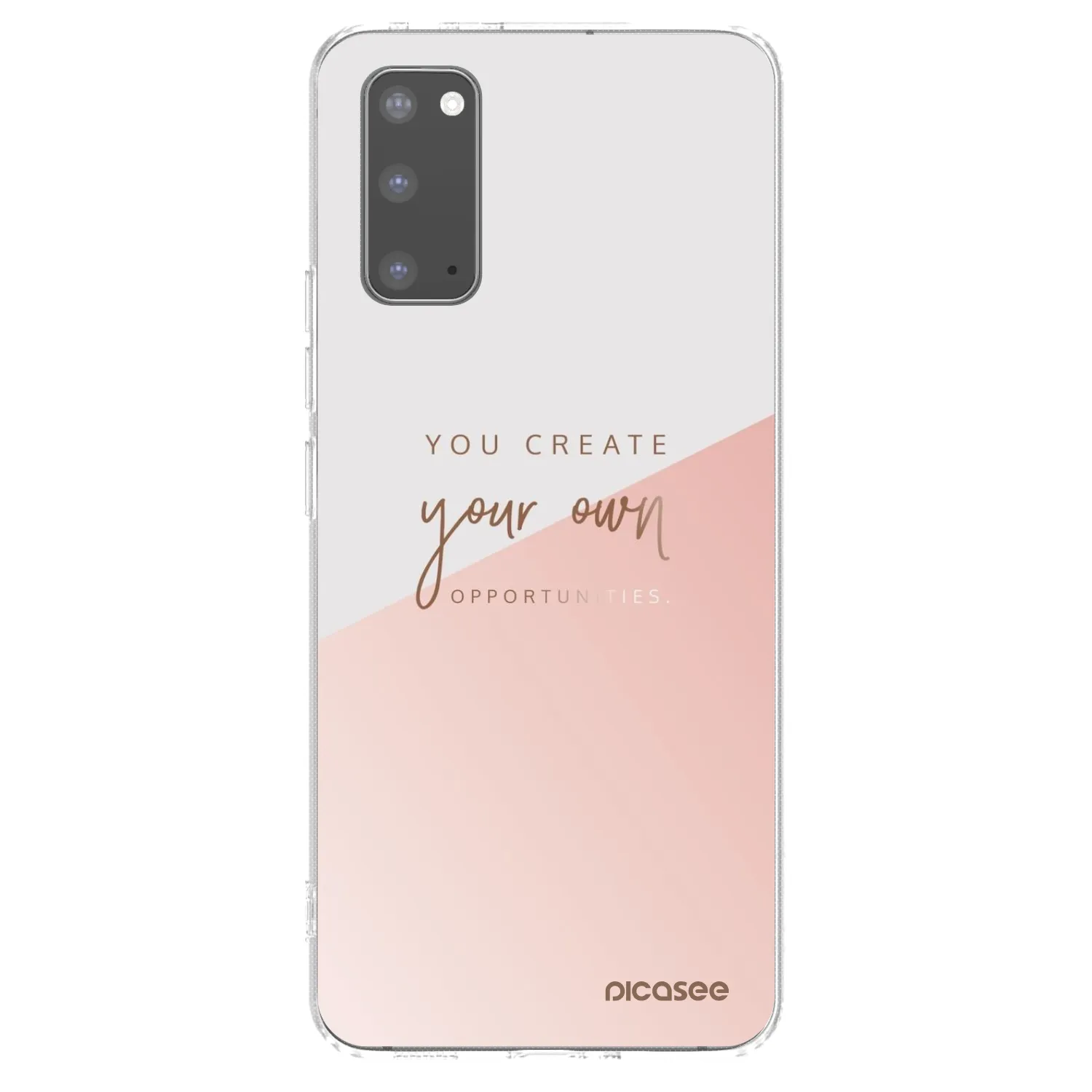 Picasee Samsung Galaxy S20 G980F Hülle - Transparentes Silikon - You create your own opportunities